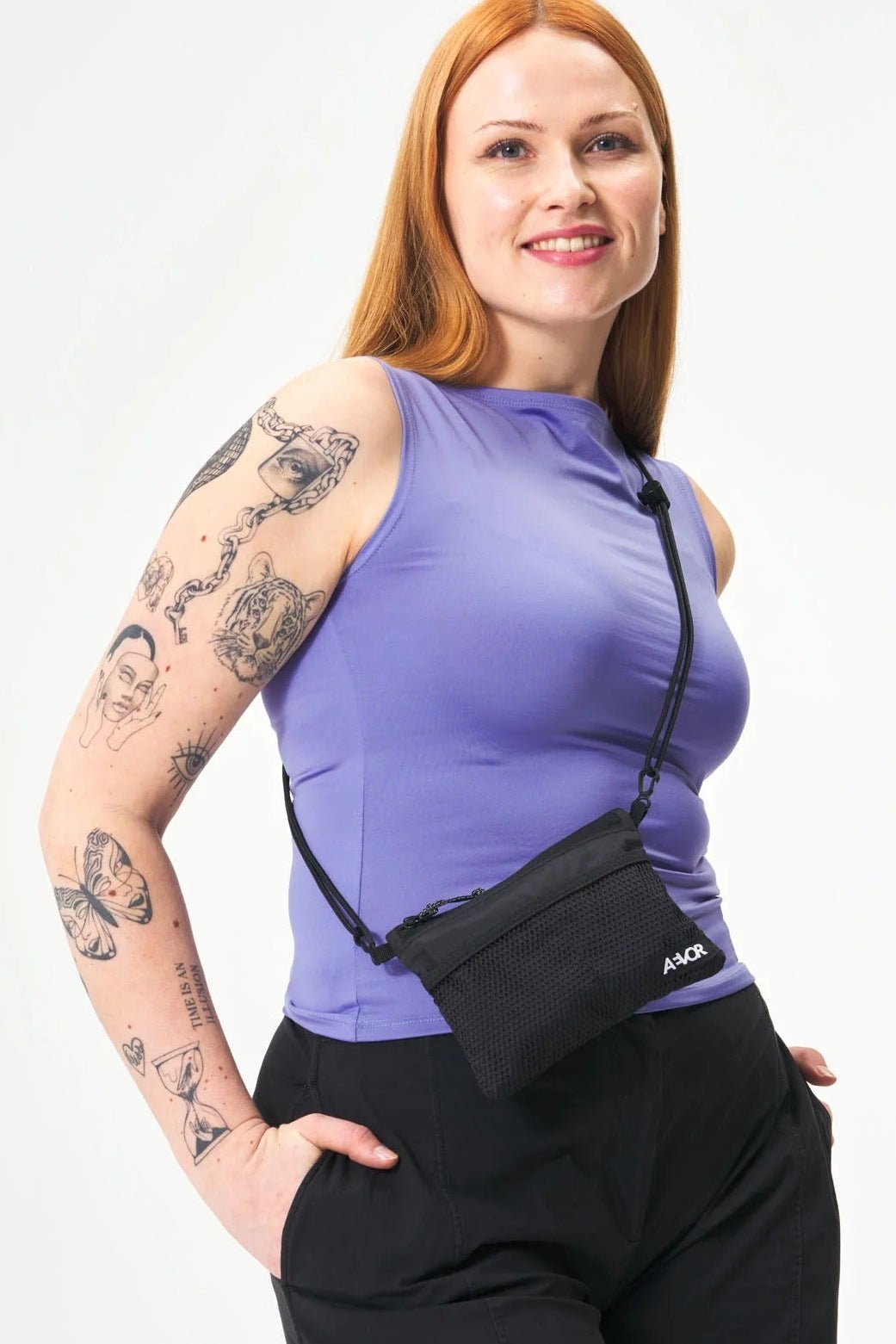 AEVOR - Chest Pouch - Ripstop Black - BACKYARD