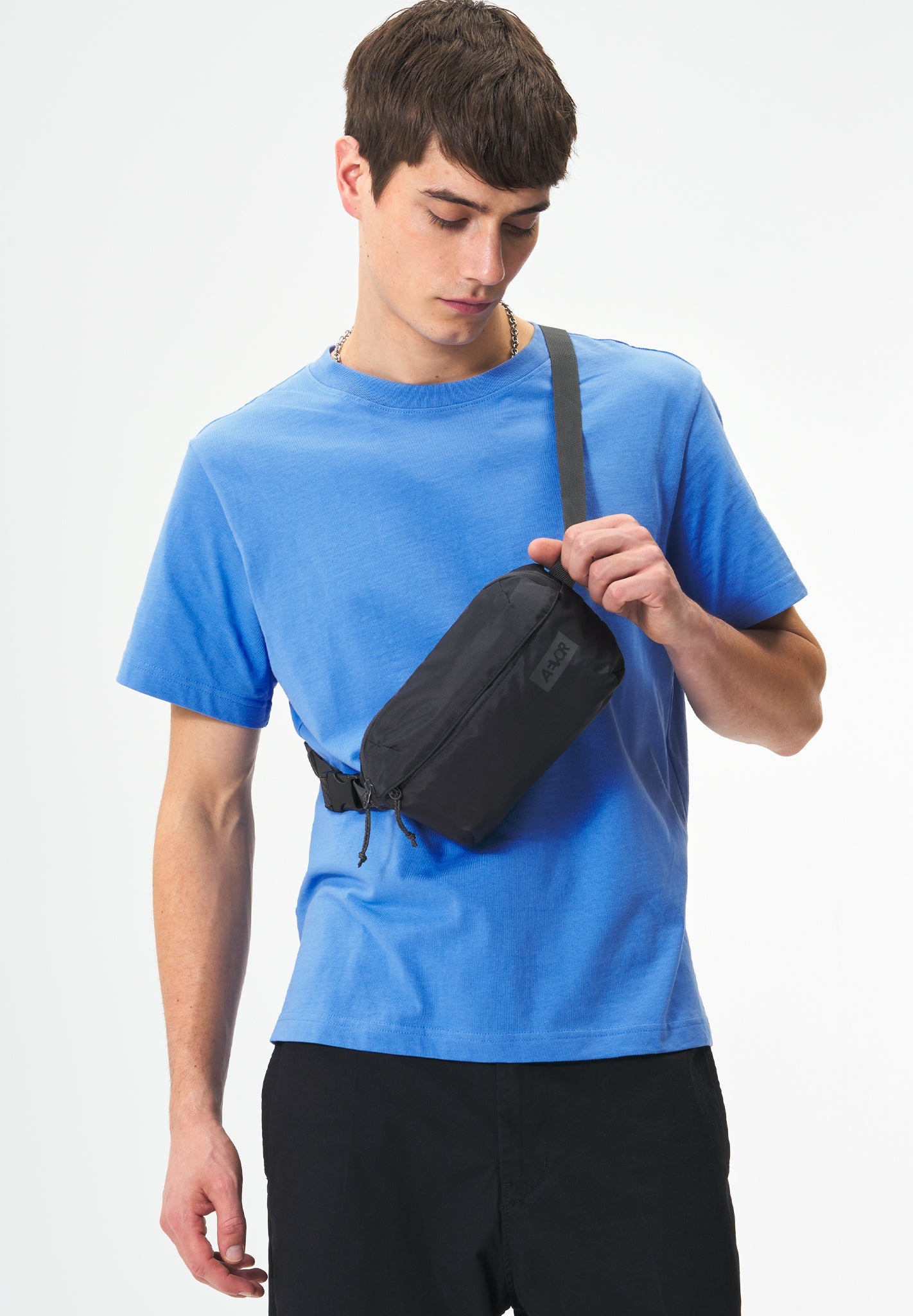 AEVOR - Hip Bag Ease - Ripstop Charcoal Black - BACKYARD