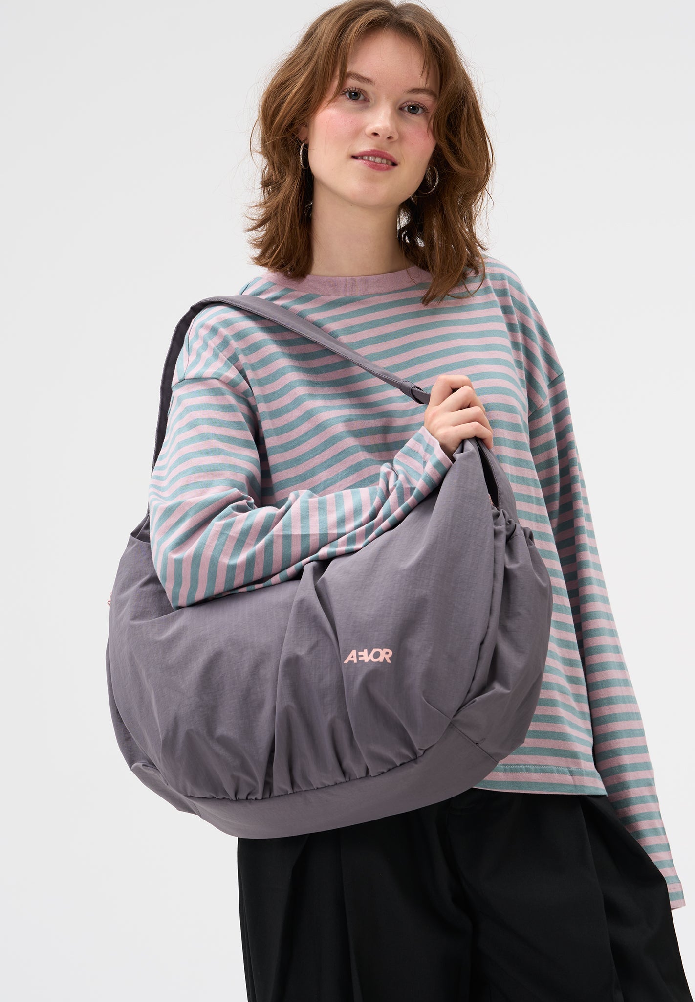 AEVOR - Slouchy Bag - Grey - BACKYARD