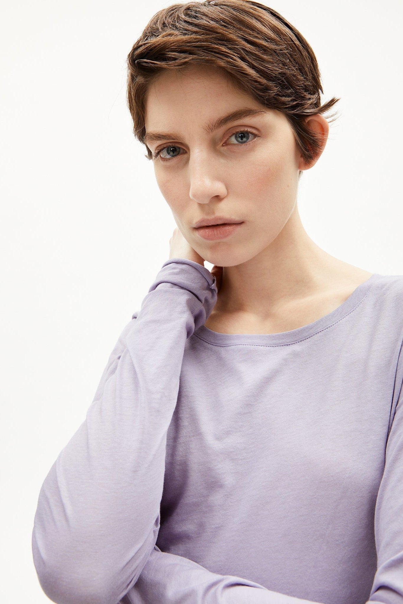 ARMEDANGELS - Einiaara Soft - Frozen Lavender - BACKYARD