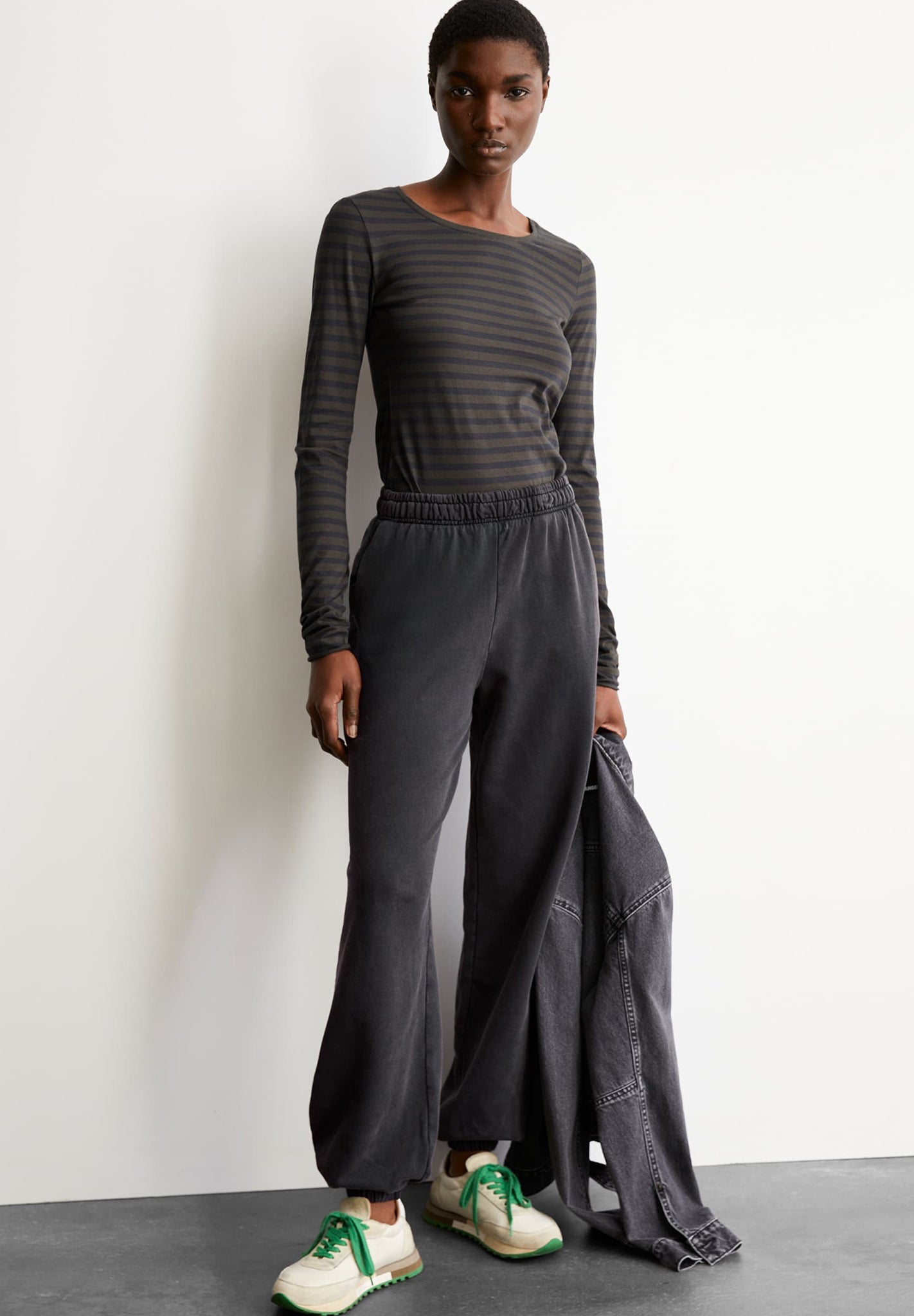 ARMEDANGELS - Einiaara Stripes - Walnut Cream Dark Steel - BACKYARD