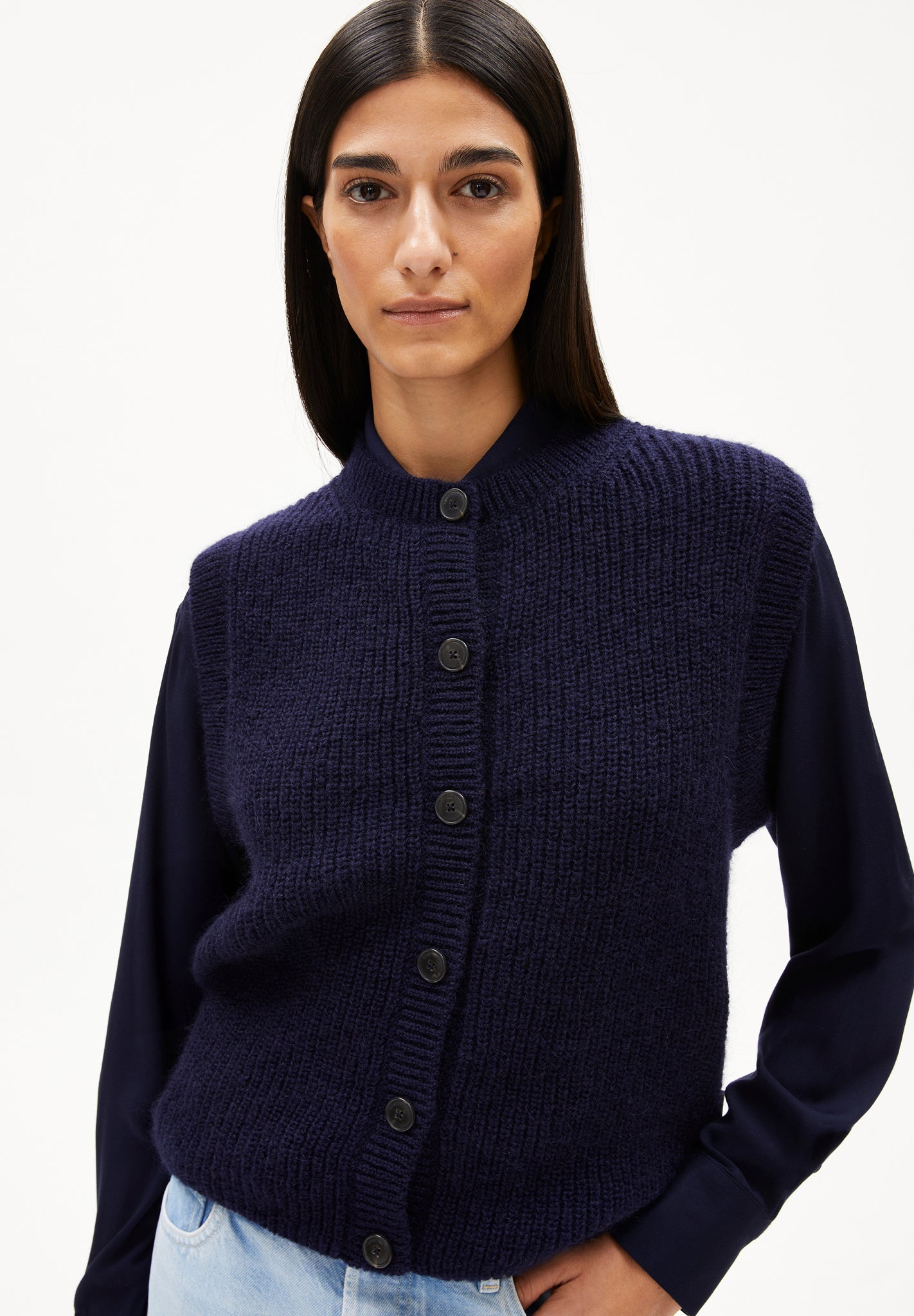 ARMEDANGELS - Helgeaa Premium - Tinted Navy - BACKYARD