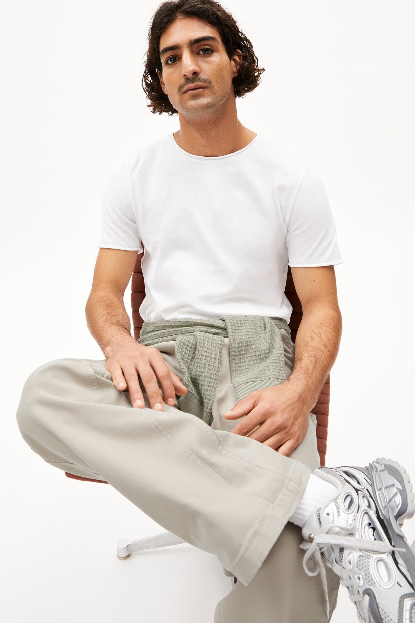 ARMEDANGELS - Jaames Brushed - White - BACKYARD