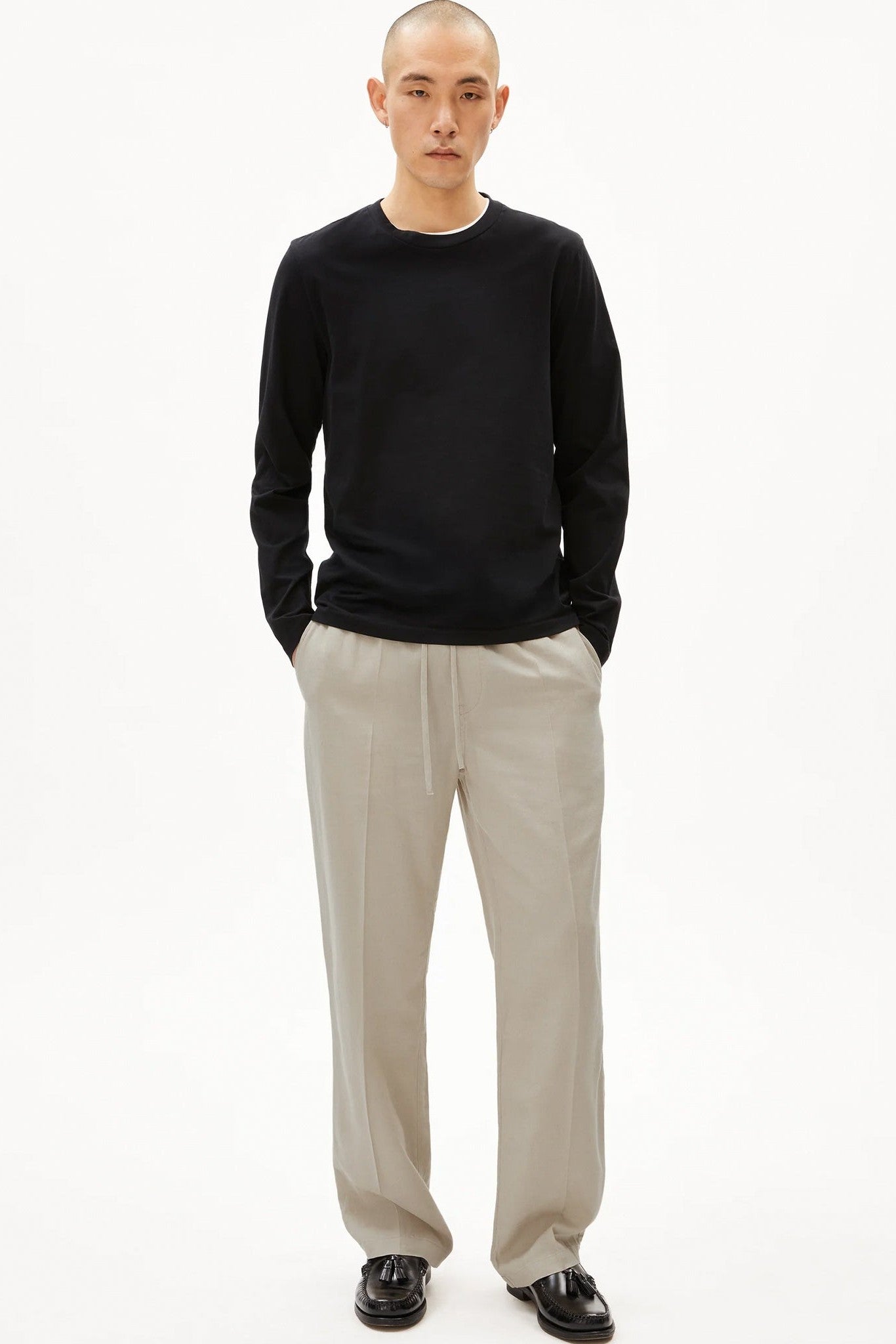 ARMEDANGELS - Jaames Longsleeve - Black - BACKYARD