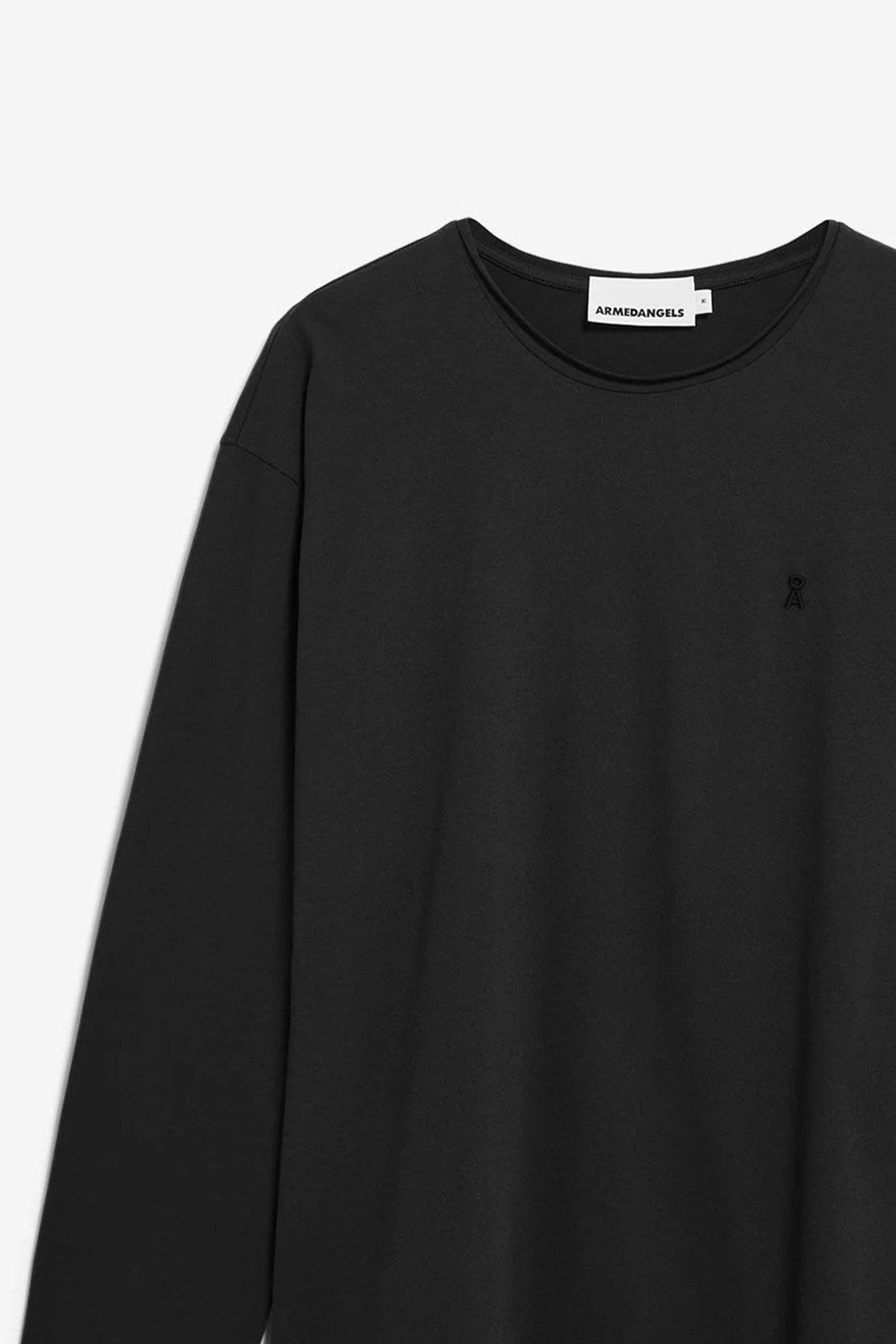 ARMEDANGELS - Jaames Longsleeve Brushed - Black - BACKYARD