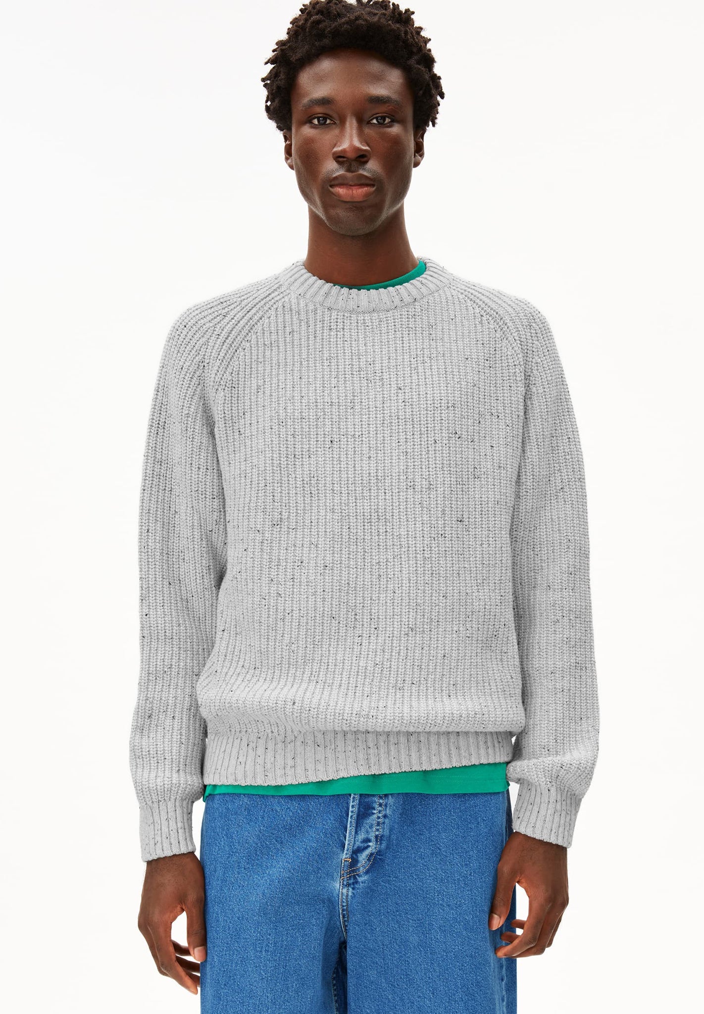 ARMEDANGELS - Kiaano Tweed - Oatmilk Black Tweed - BACKYARD