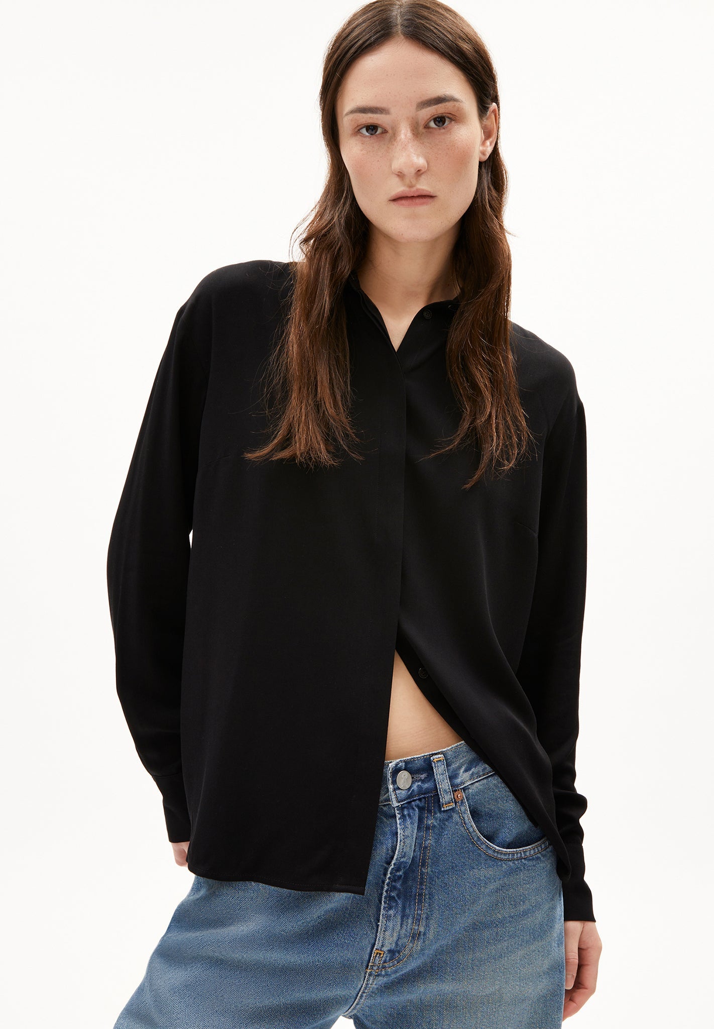 ARMEDANGELS - Larisaana Longsleeve - Black - BACKYARD