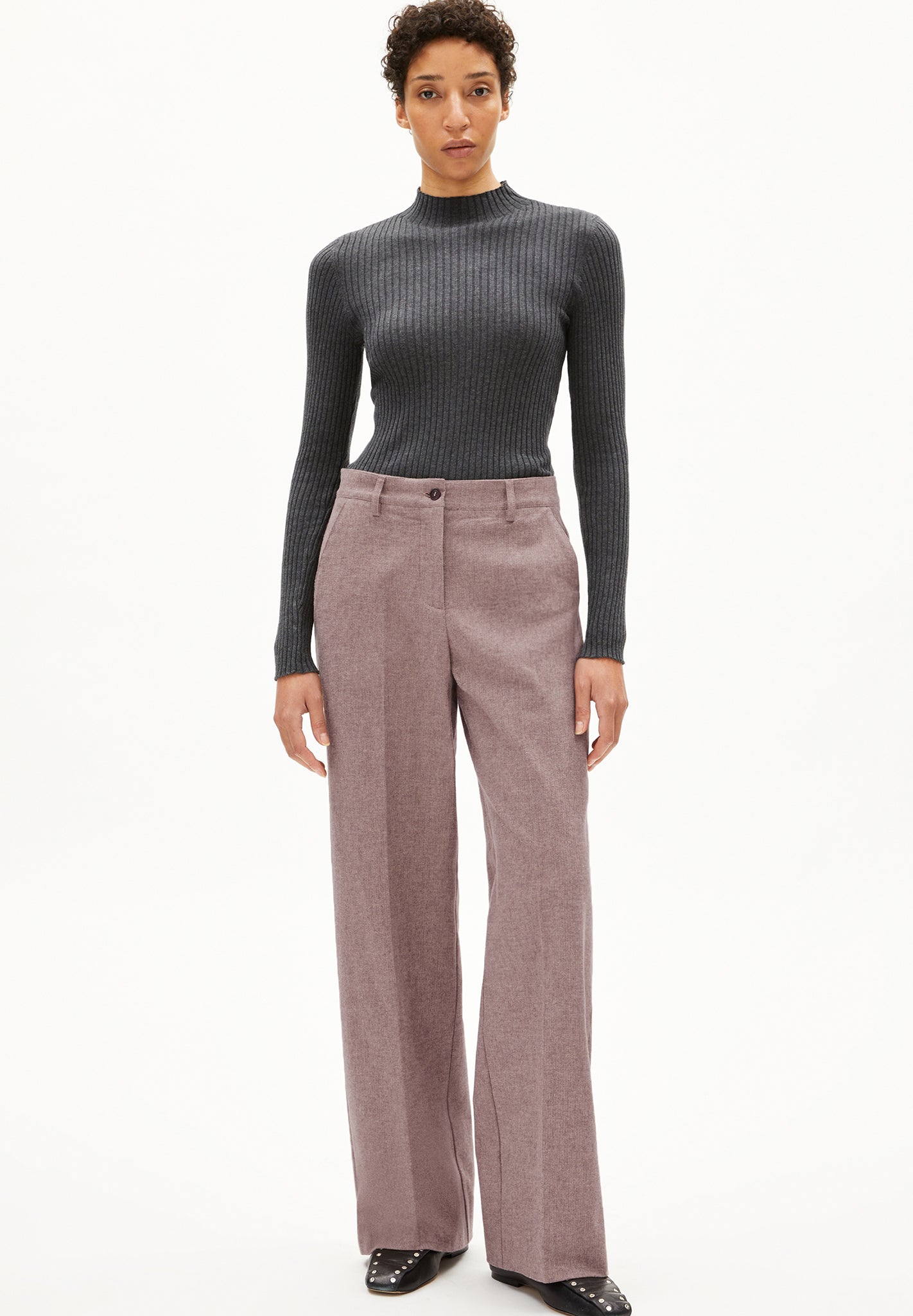 ARMEDANGELS - Leandraa Handaas - Pure Dark Cranberry - BACKYARD