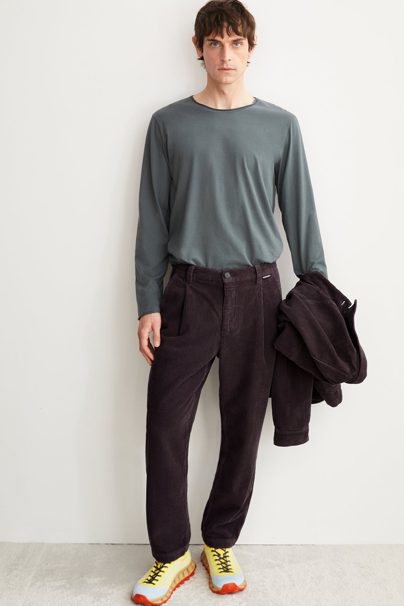 ARMEDANGELS - Maarkos LS Brushed - Space Steel - BACKYARD