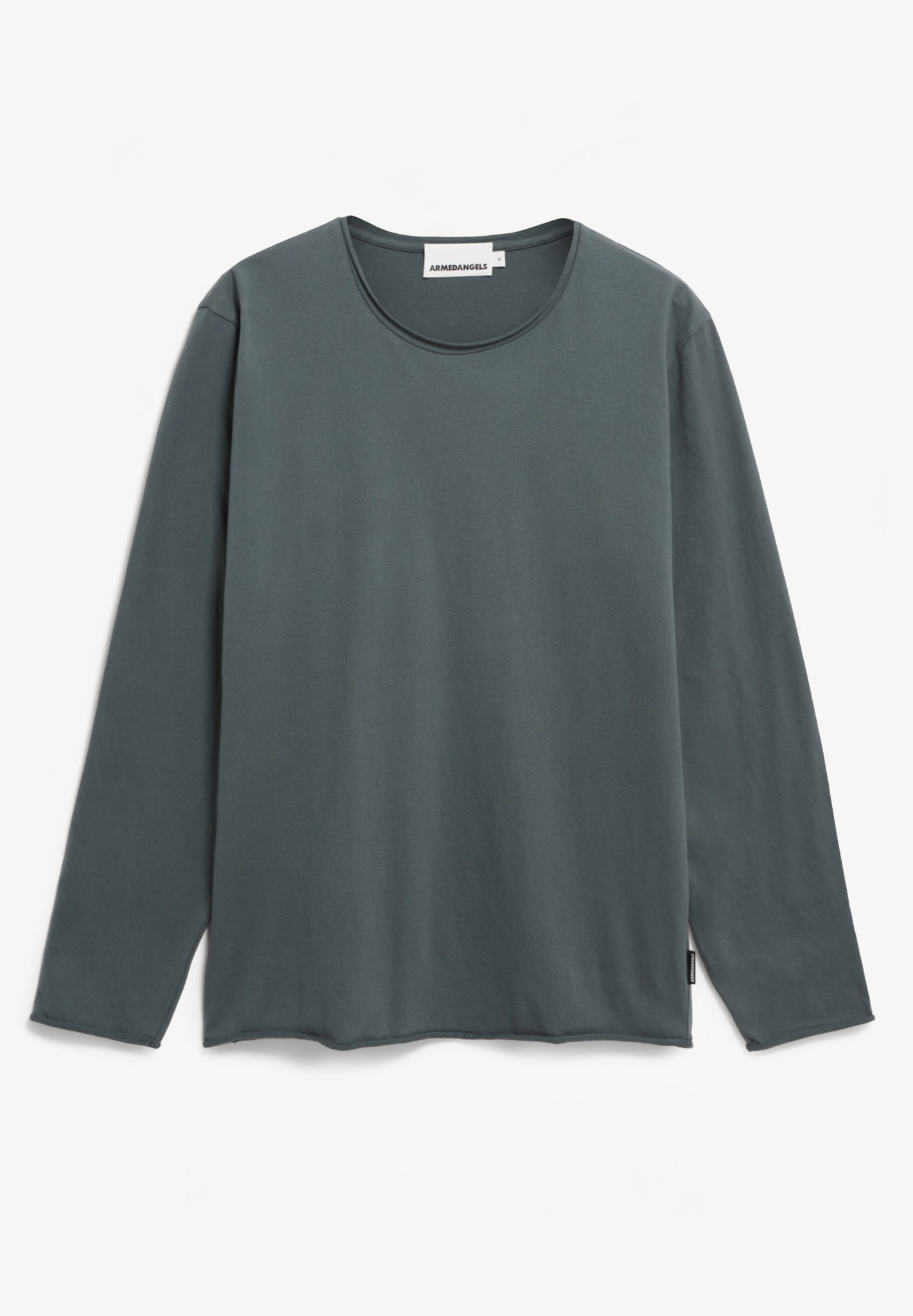 ARMEDANGELS - Maarkos LS Brushed - Space Steel - BACKYARD