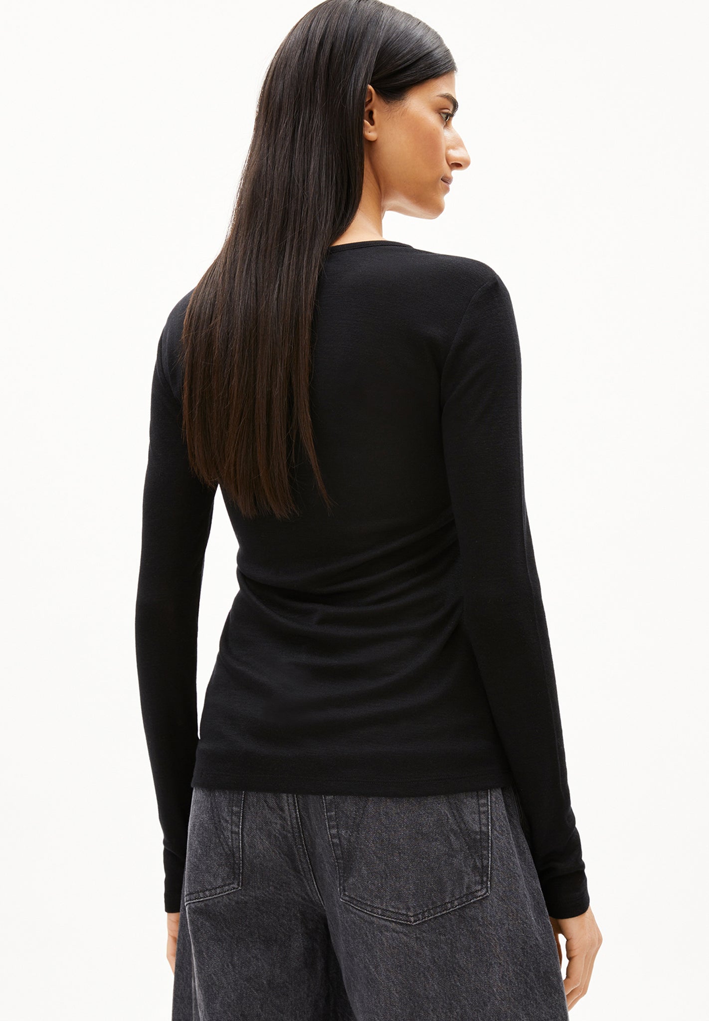 ARMEDANGELS - Maiaa Wool Blend - Black - BACKYARD