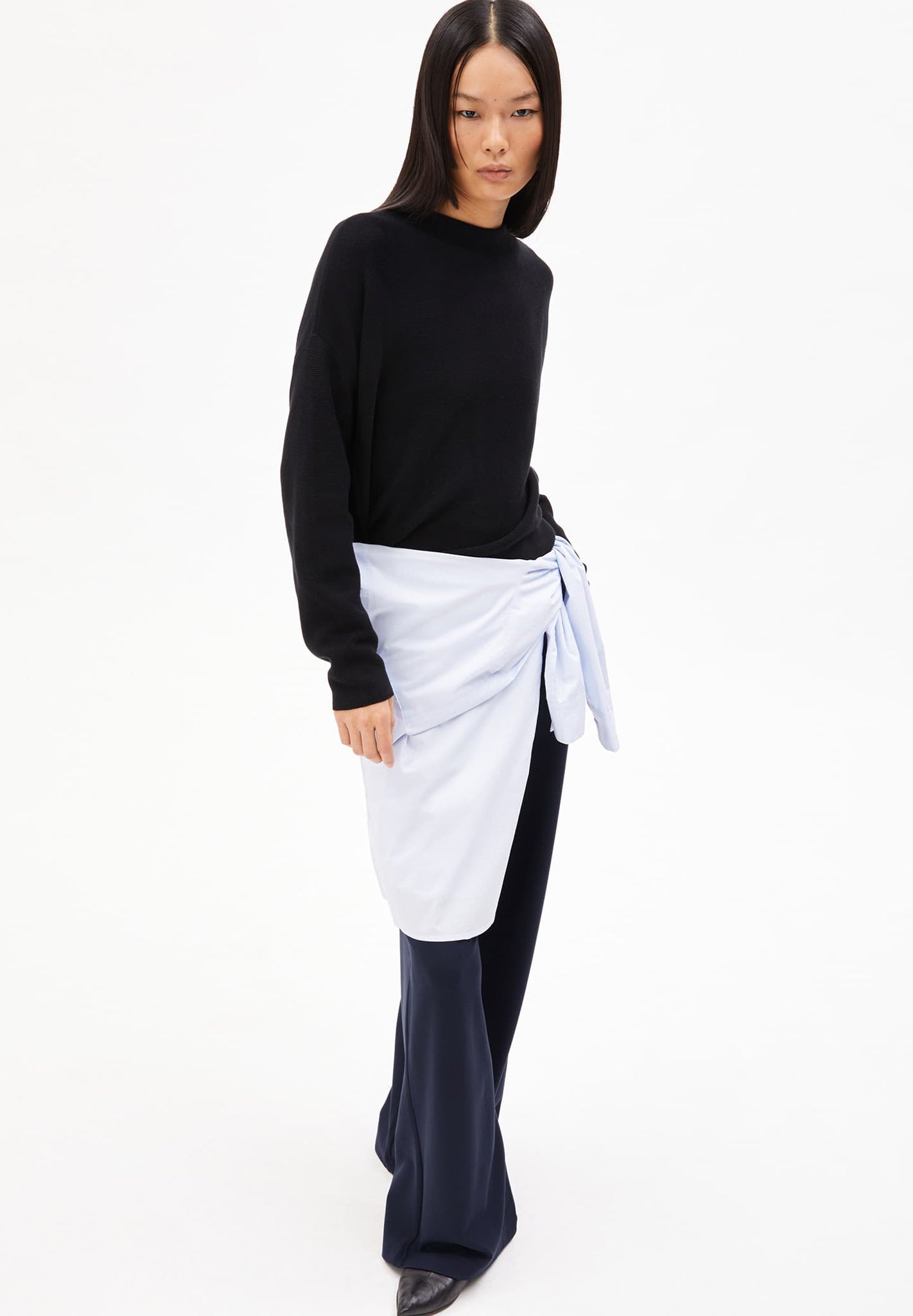 ARMEDANGELS - Merinaa Links Links - Black - BACKYARD