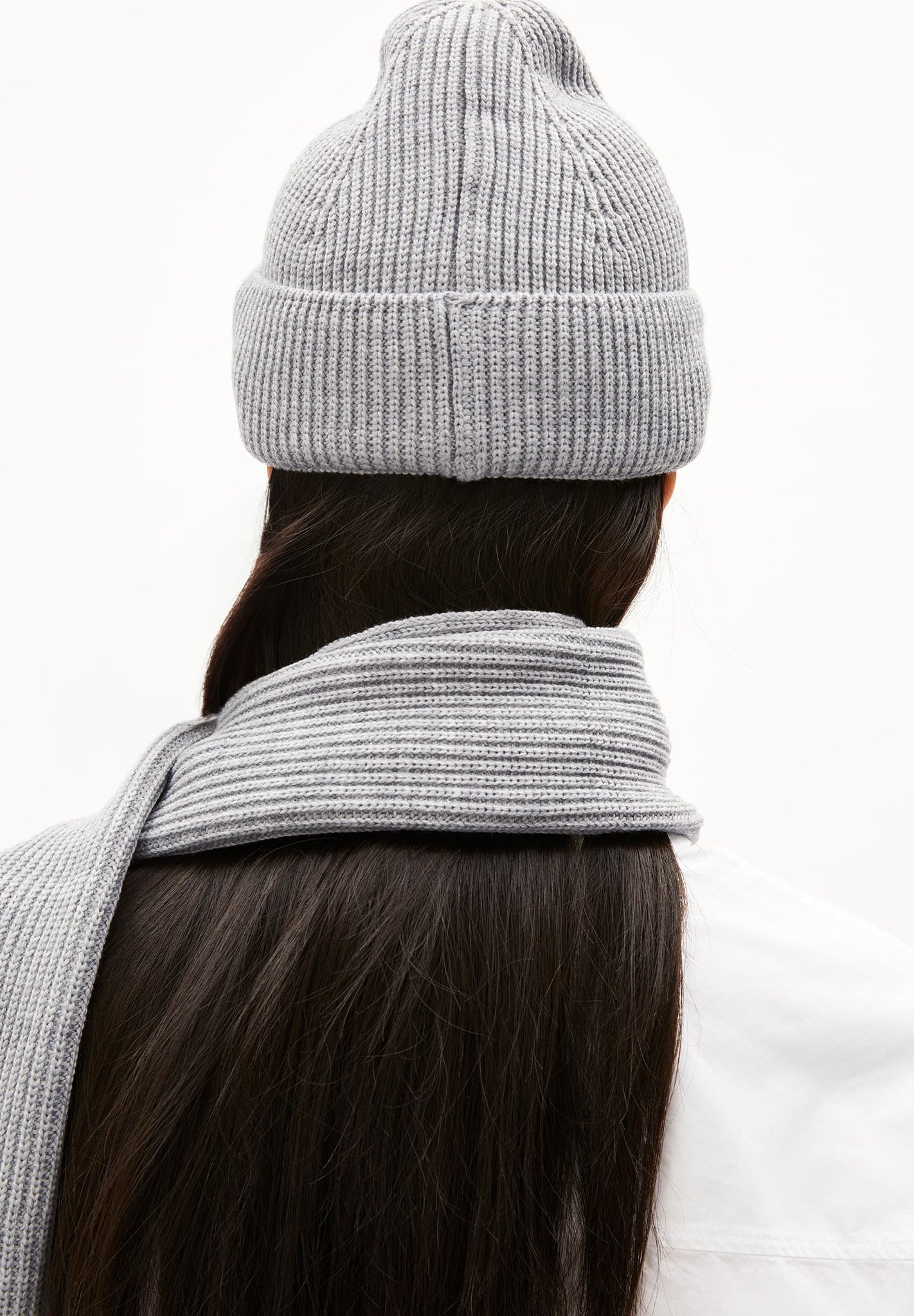 ARMEDANGELS - Nildaao Wool - Light Grey Melange - BACKYARD