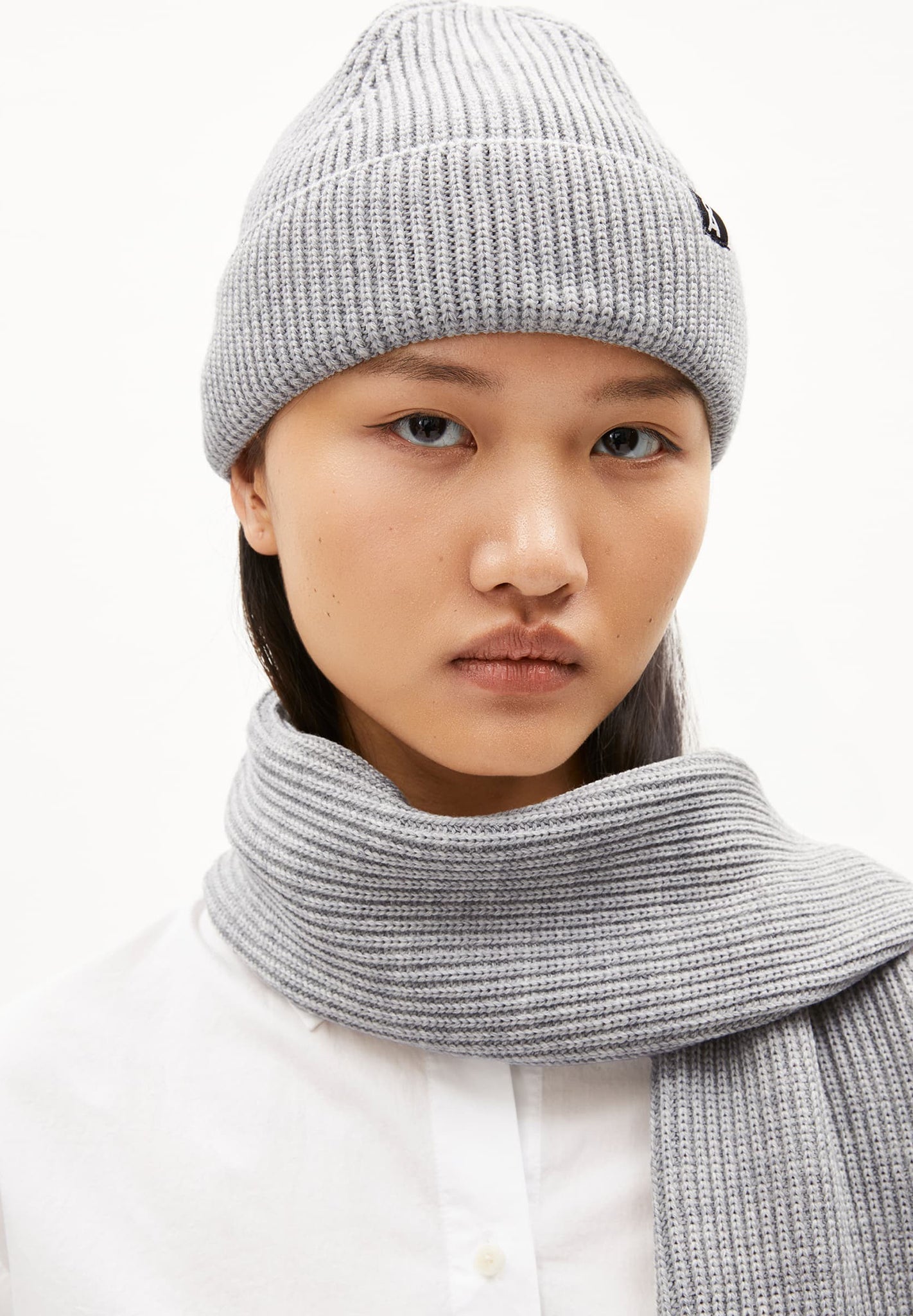 ARMEDANGELS - Nildaao Wool - Light Grey Melange - BACKYARD