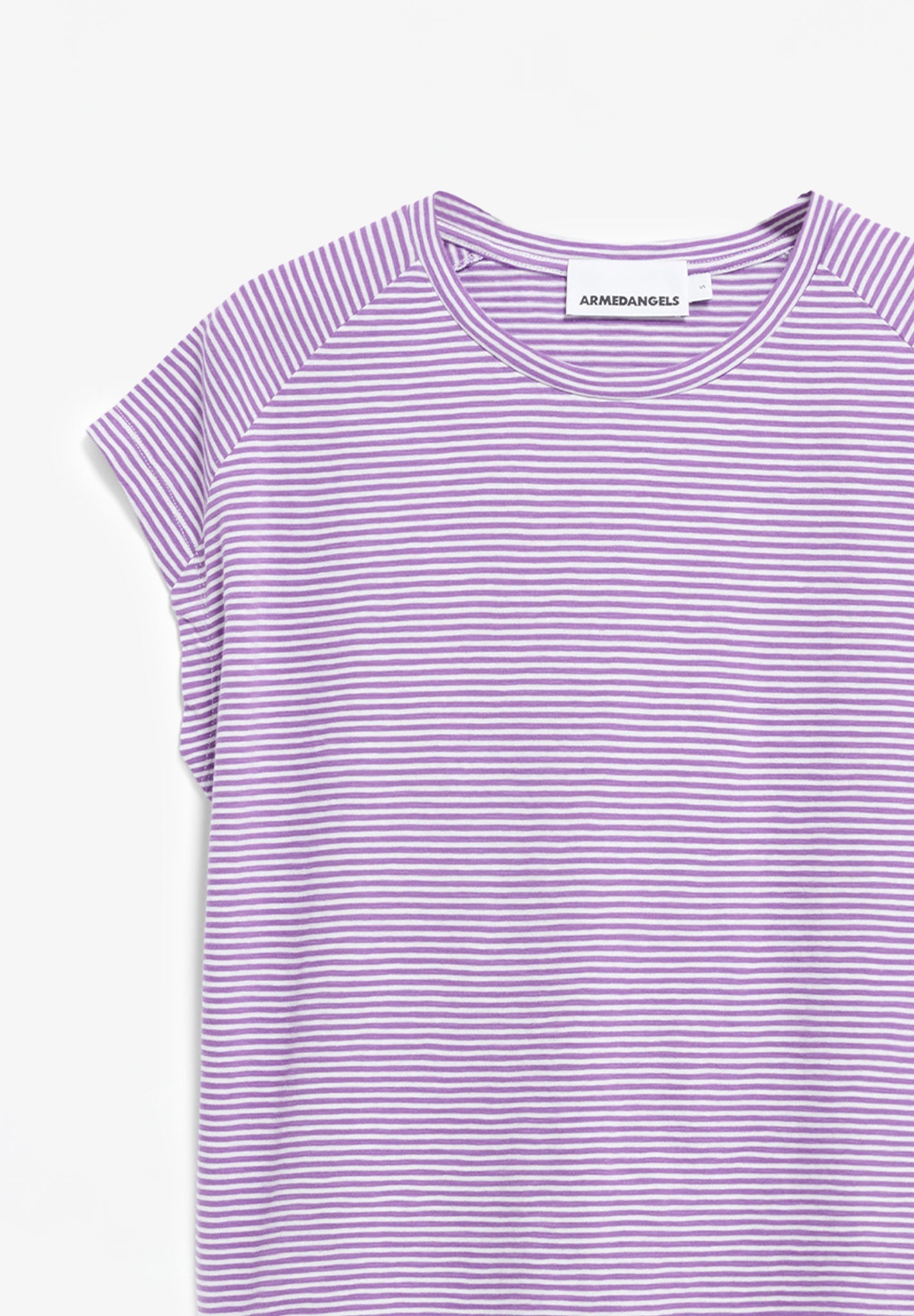 ARMEDANGELS - Oneliaa Lovely Stripes - Orchid Oatmilk - BACKYARD