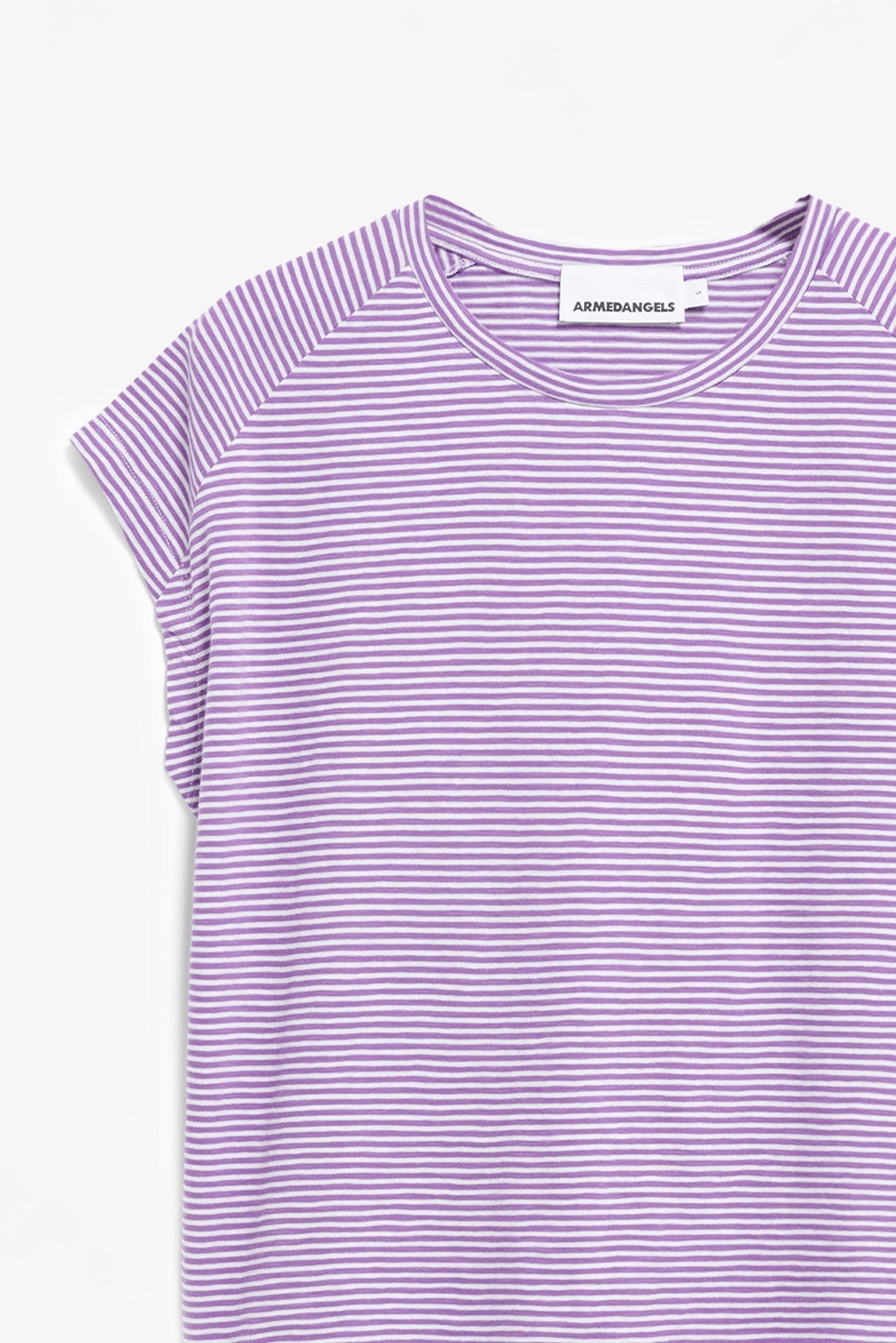 ARMEDANGELS - Oneliaa Lovely Stripes - Orchid Oatmilk - BACKYARD