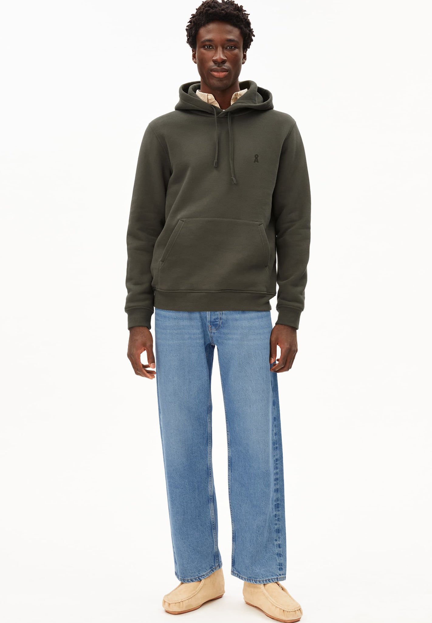 ARMEDANGELS - Paarlo Fleece - Forest Pine - BACKYARD