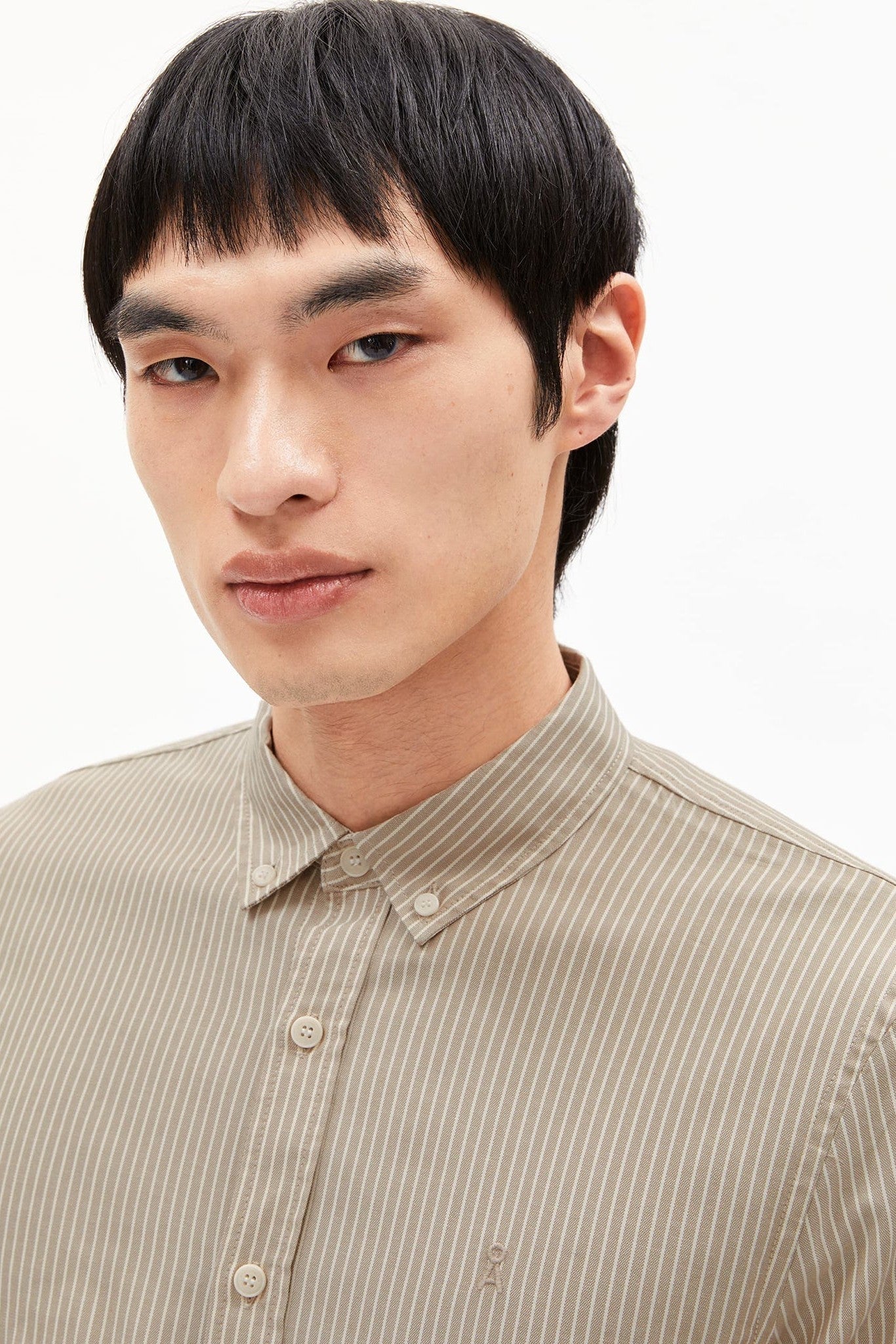 ARMEDANGELS - Quaasa Stripes - Light Sage Oatmilk - BACKYARD