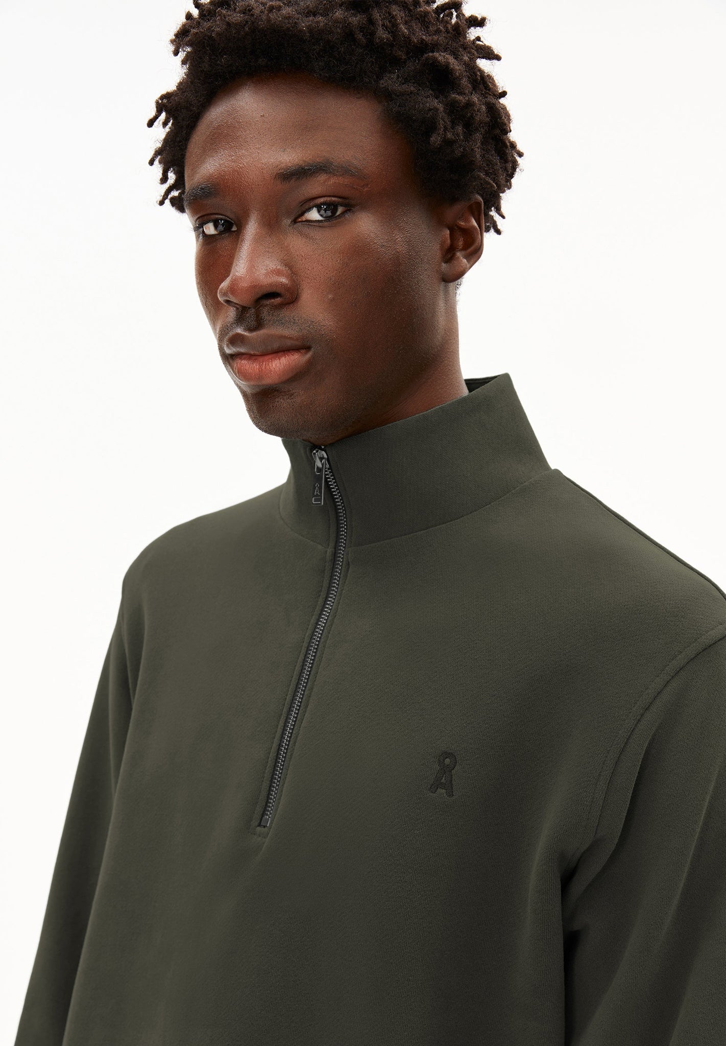 ARMEDANGELS - Waarlo Fleece - Forest Pine - BACKYARD