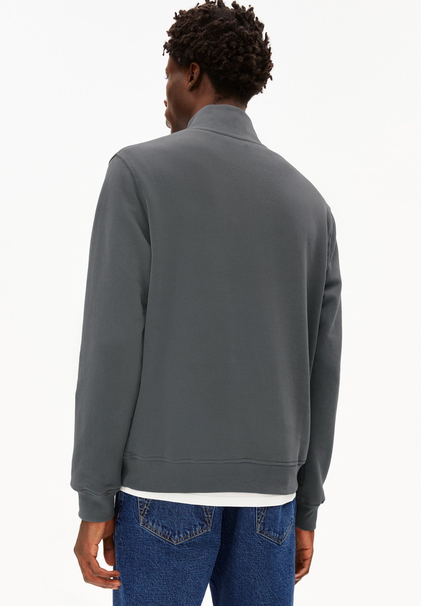 ARMEDANGELS - Waarlo Fleece - Space Steel - BACKYARD