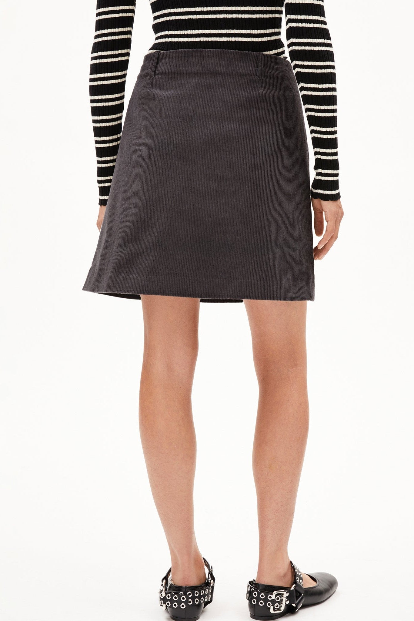 ARMEDANGELS - Zalaiaa Corduroy - Dark Steel - BACKYARD