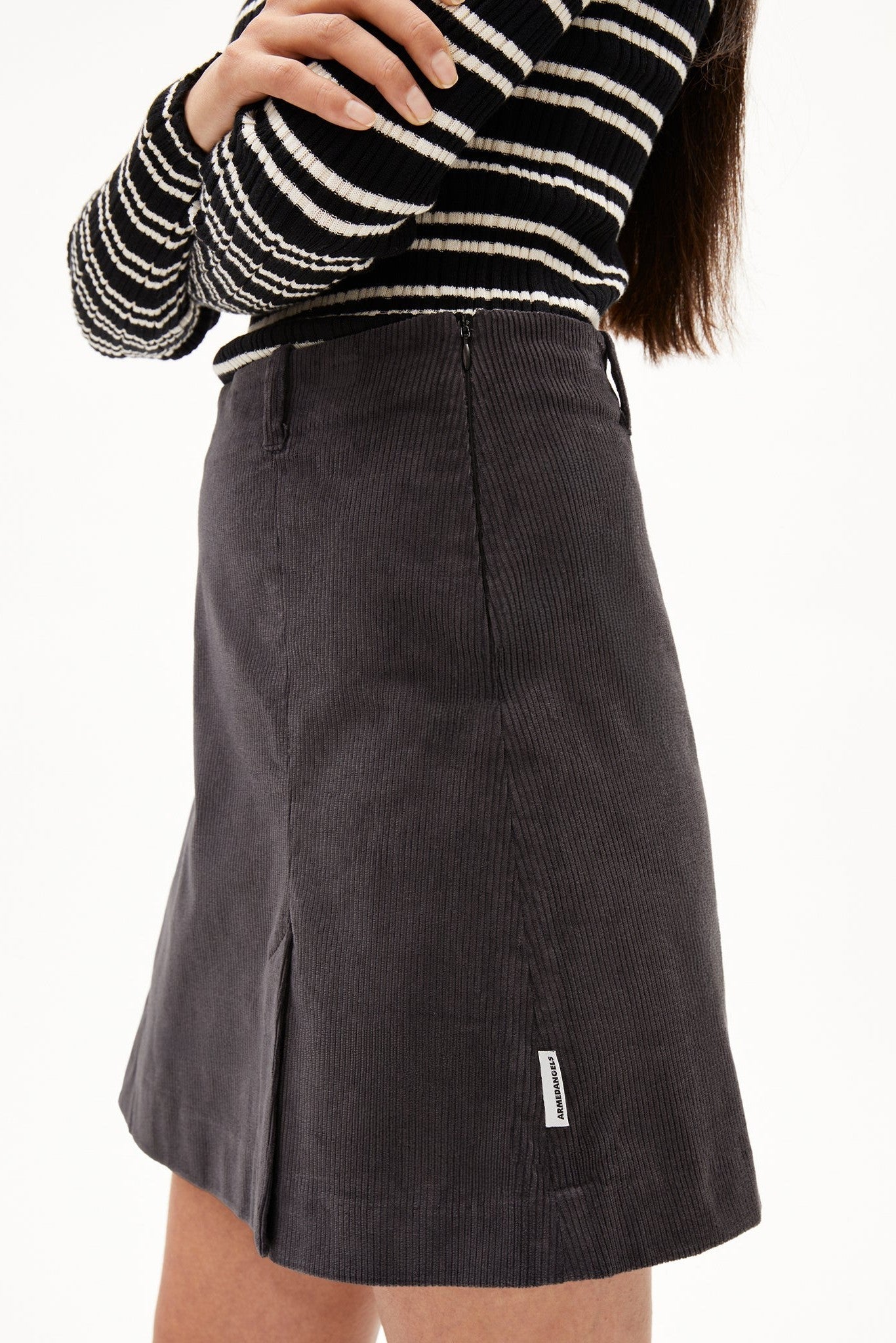 ARMEDANGELS - Zalaiaa Corduroy - Dark Steel - BACKYARD