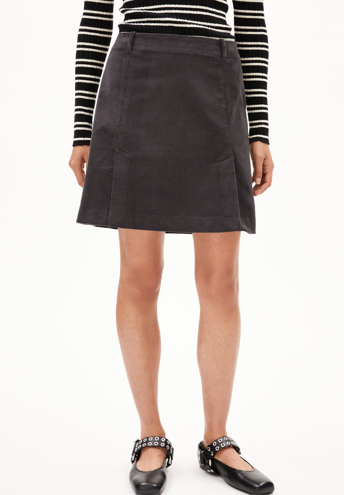 ARMEDANGELS - Zalaiaa Corduroy - Dark Steel - BACKYARD