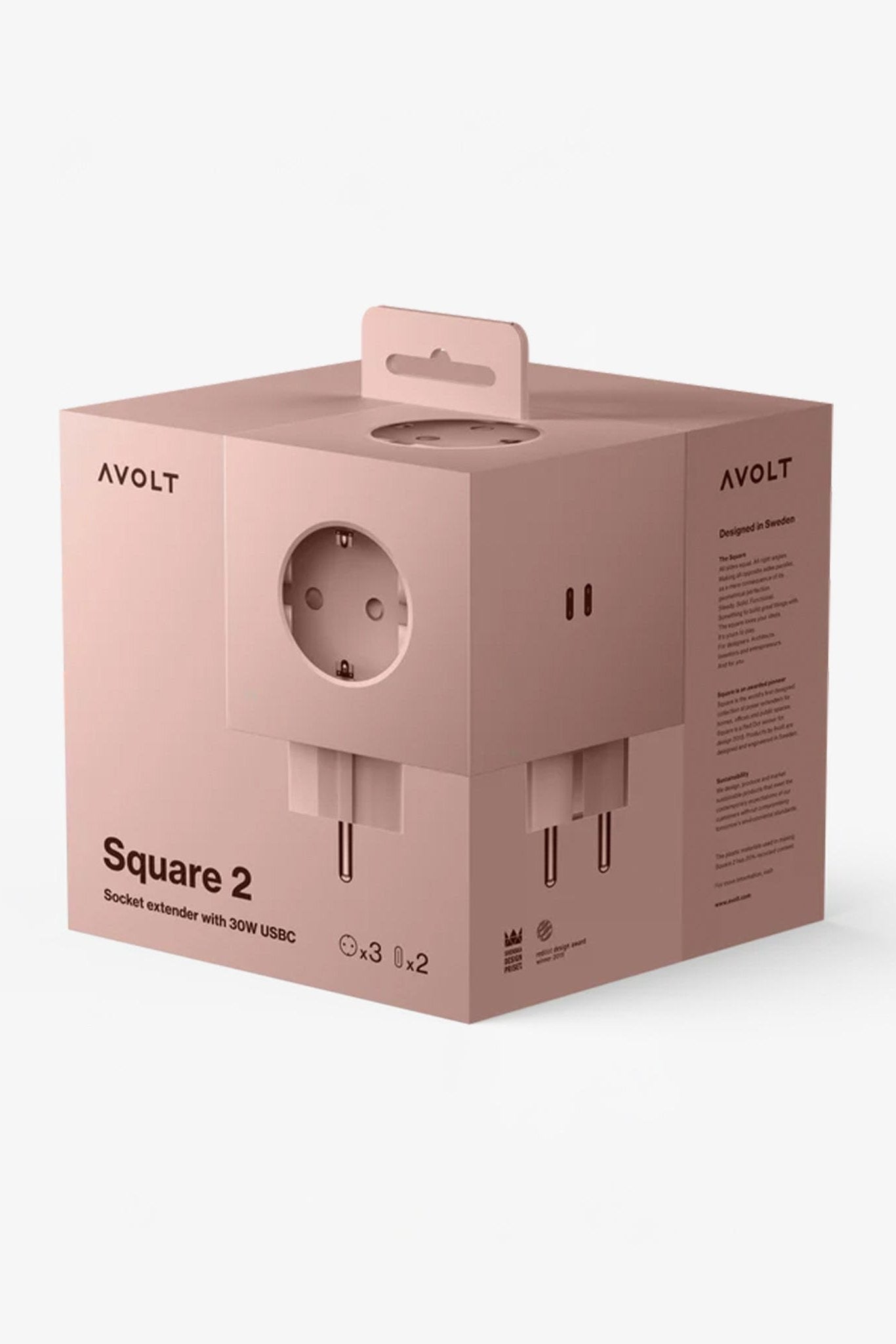 AVOLT - Square 2 - Old Pink - BACKYARD