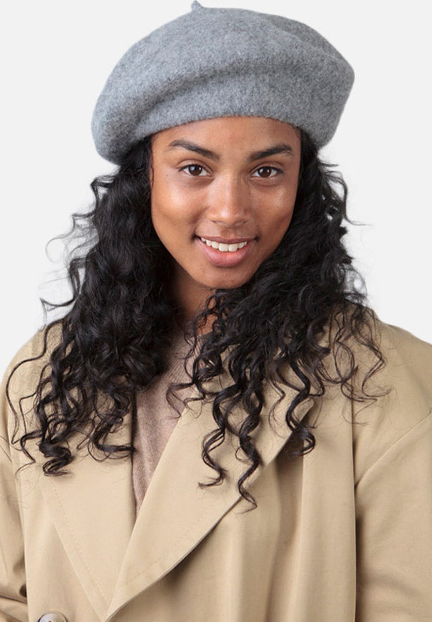 BARTS - Sambre Beret - Heather Grey - BACKYARD