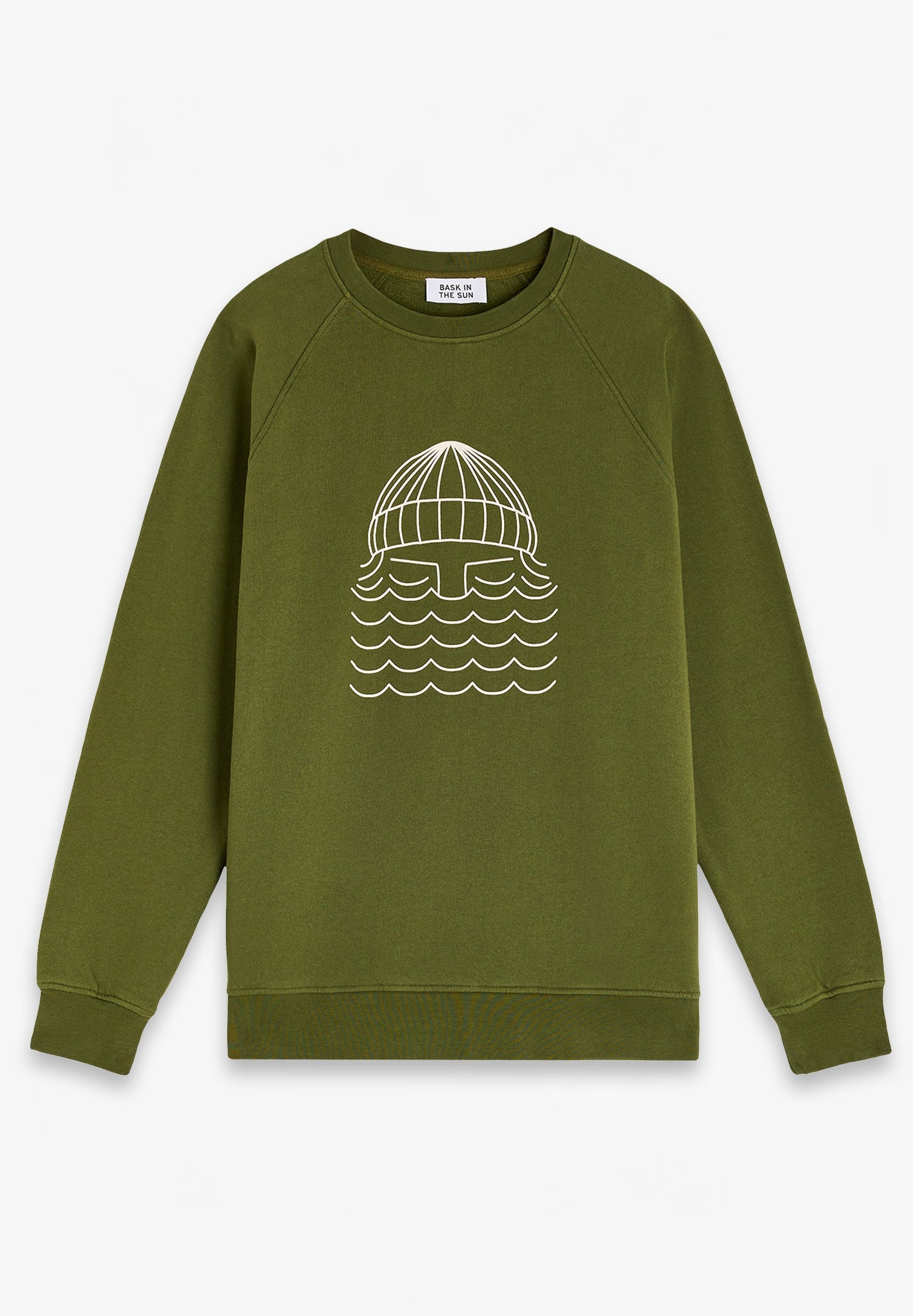 BASK IN THE SUN - To The Sea Sweat - Olive - BACKYARD