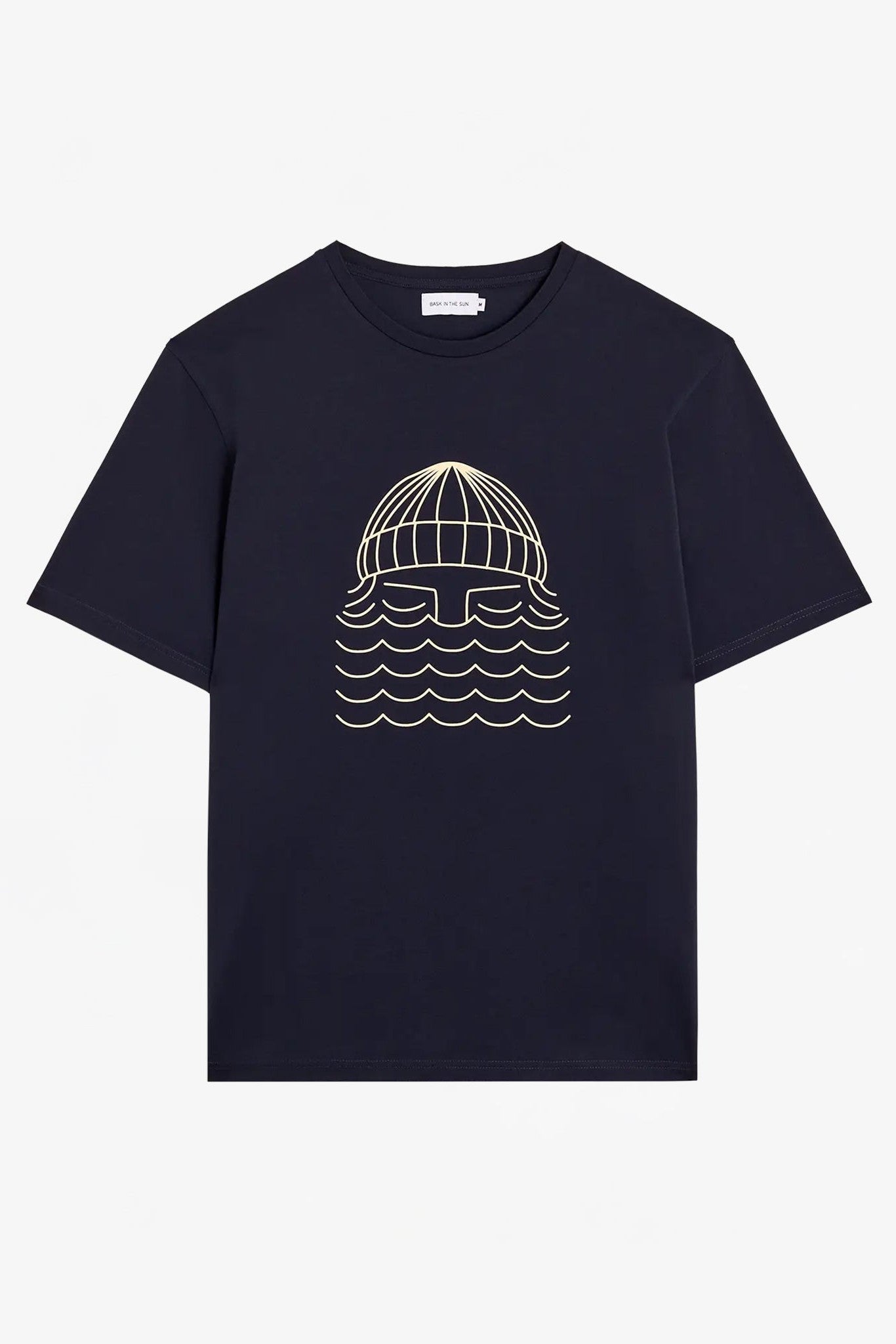 BASK IN THE SUN - To The Sea Tee - Navy - BACKYARD