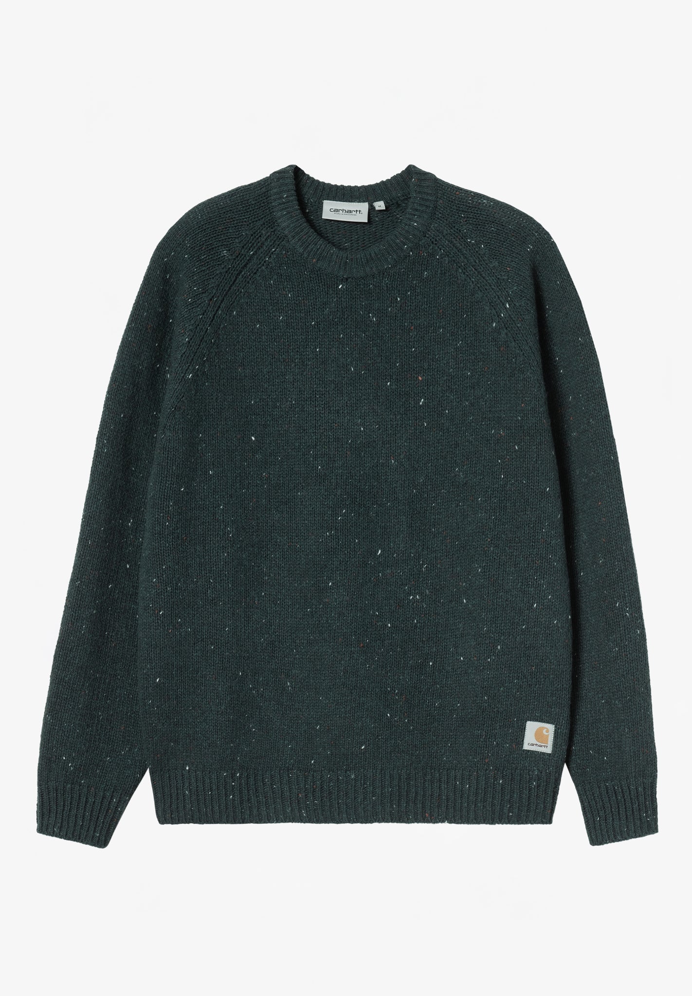 CARHARTT WIP - Anglistic Sweater - Speckled Deep Lagoon - BACKYARD