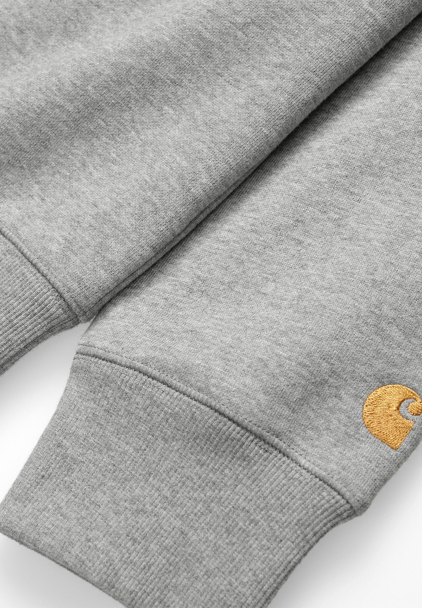 CARHARTT WIP - Chase Sweat - Grey Heather Gold - BACKYARD