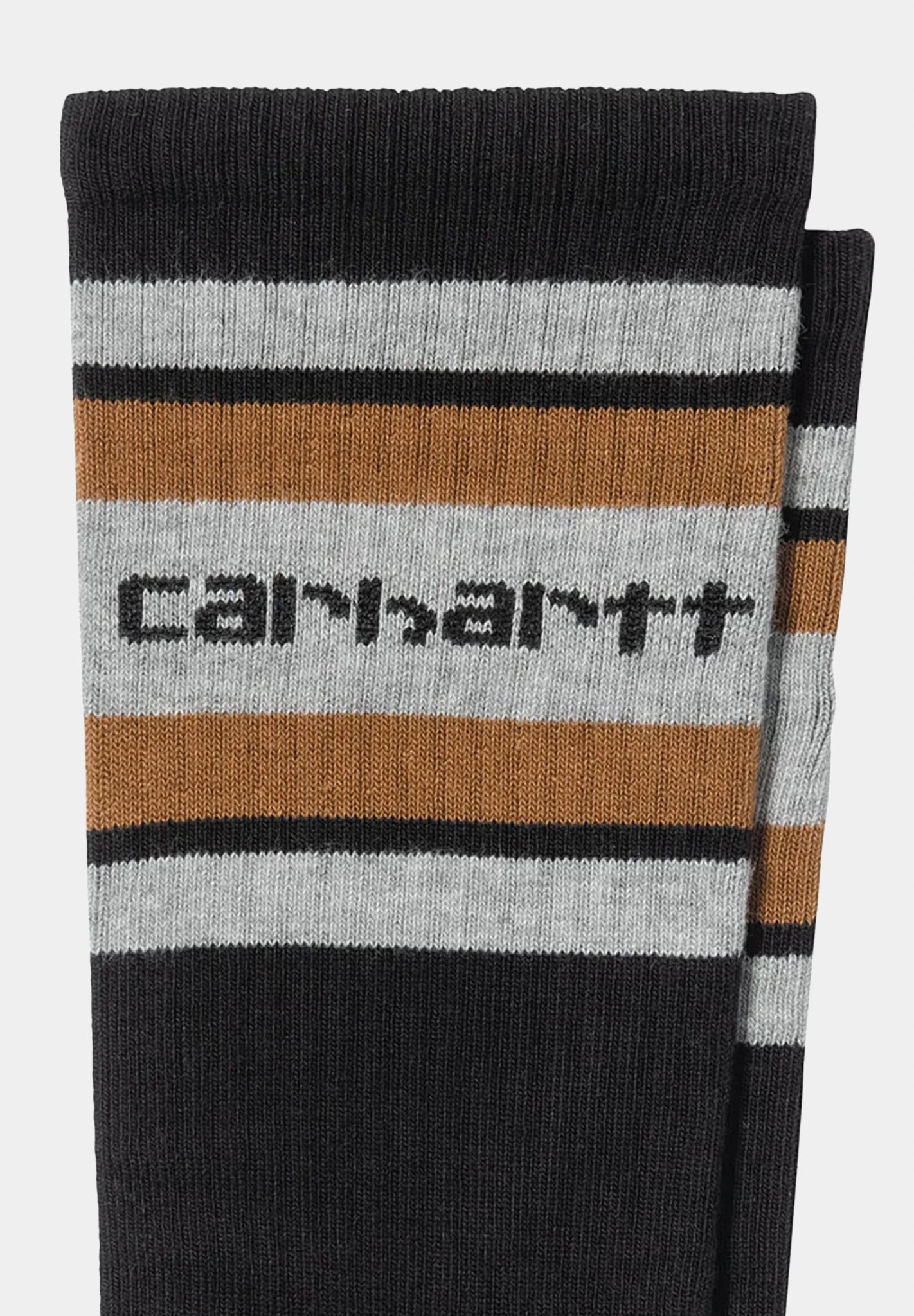 CARHARTT WIP - Connors Socks - Black Grey Heather Hamilton Brown - BACKYARD