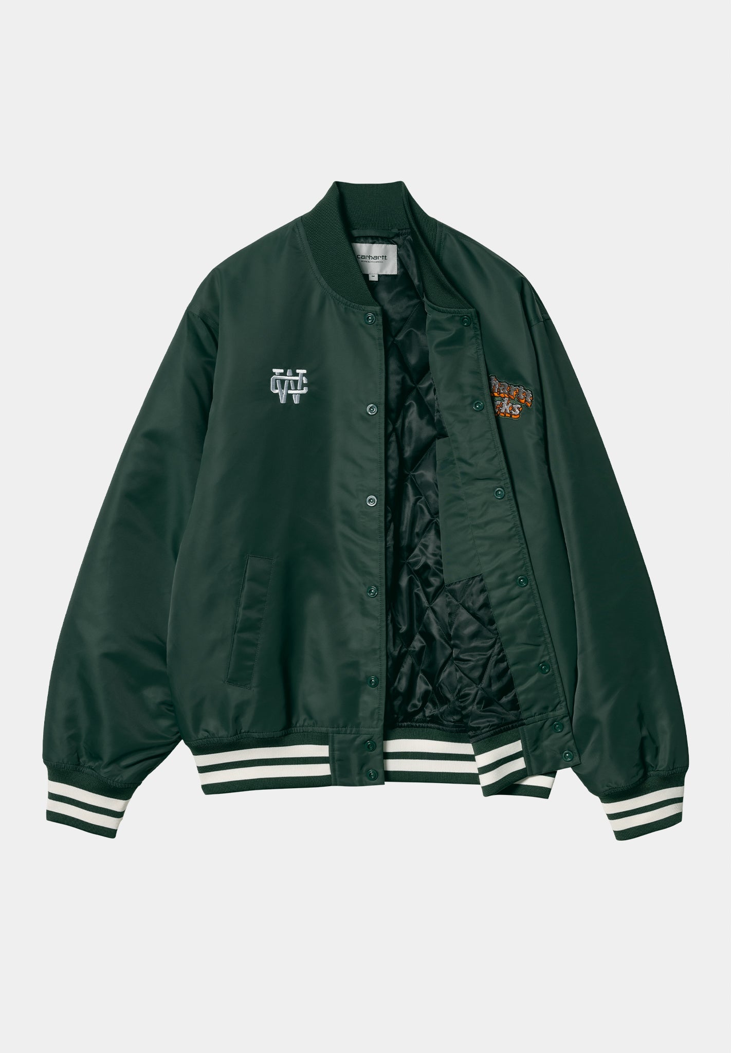 CARHARTT WIP - Flaming Ducks Bomber - Conifer Wax - BACKYARD