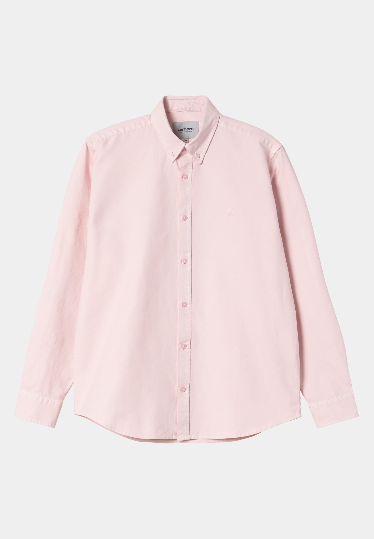 CARHARTT WIP - L/S Bolton Shirt - Air Pink Garment Dyed - BACKYARD