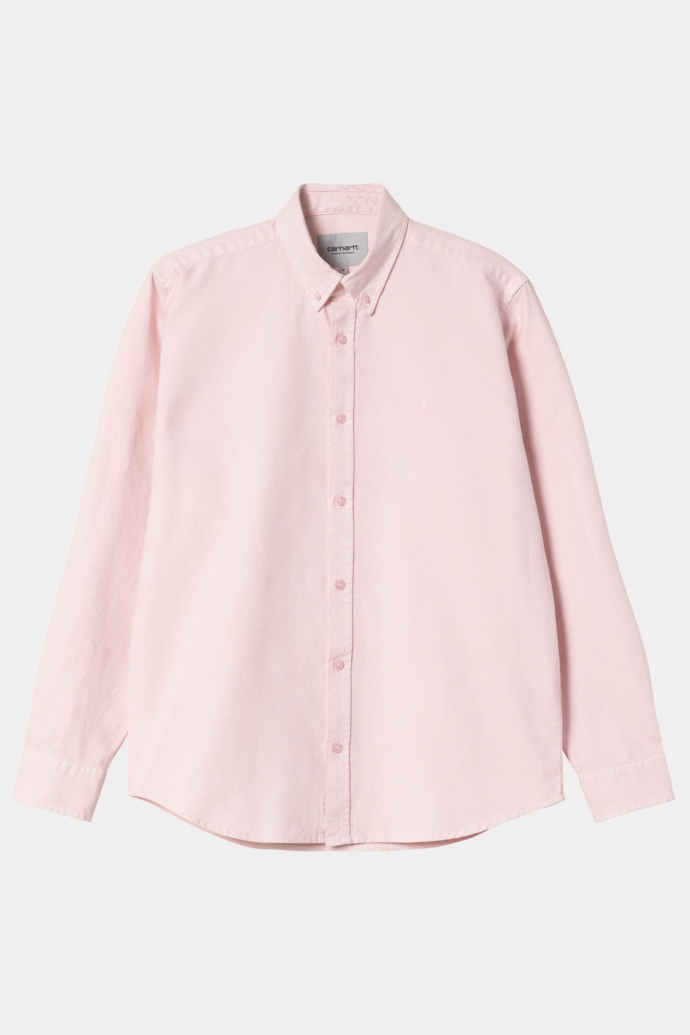 CARHARTT WIP - L/S Bolton Shirt - Air Pink Garment Dyed - BACKYARD