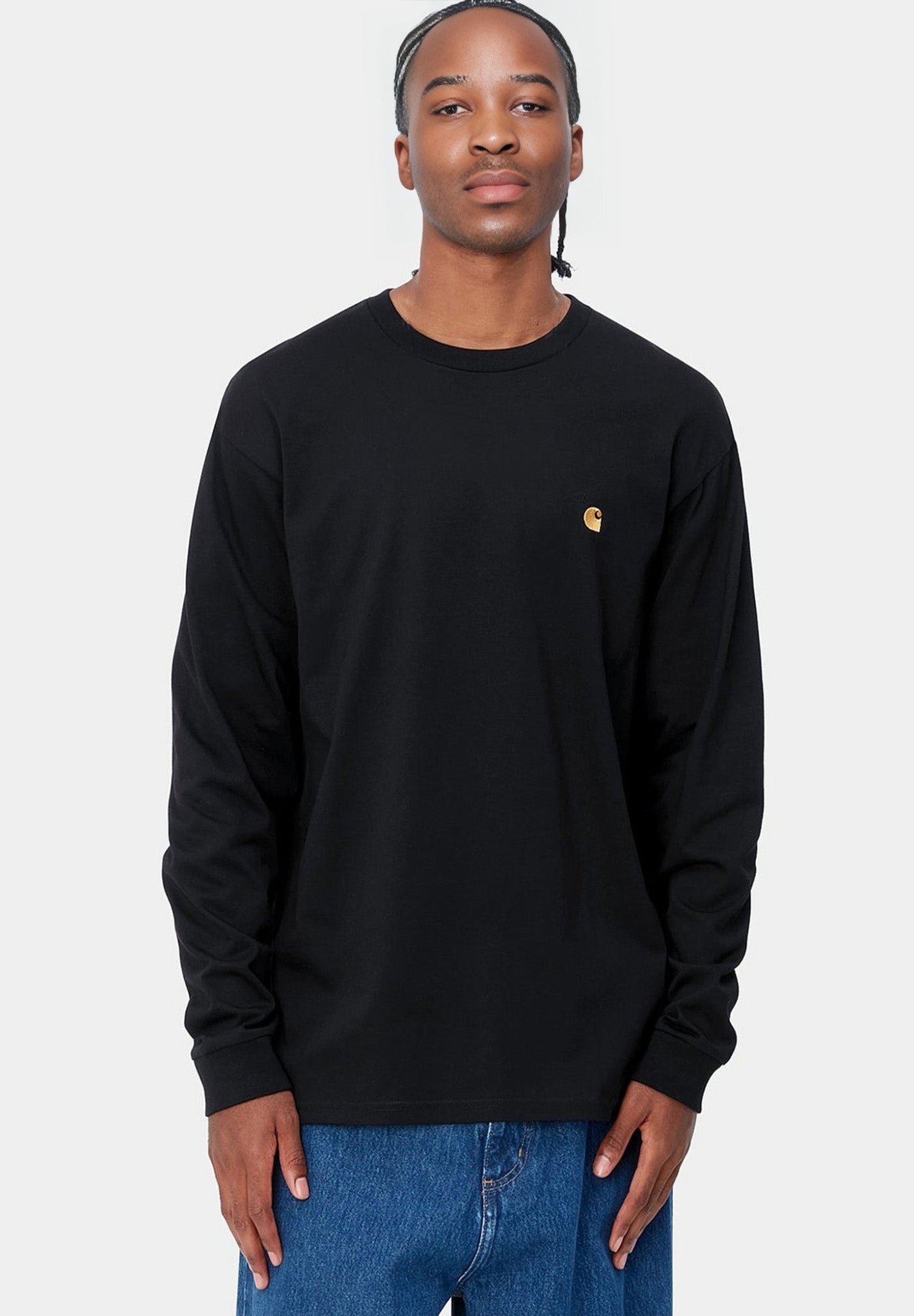 CARHARTT WIP - L/S Chase T-Shirt - Black Gold - BACKYARD