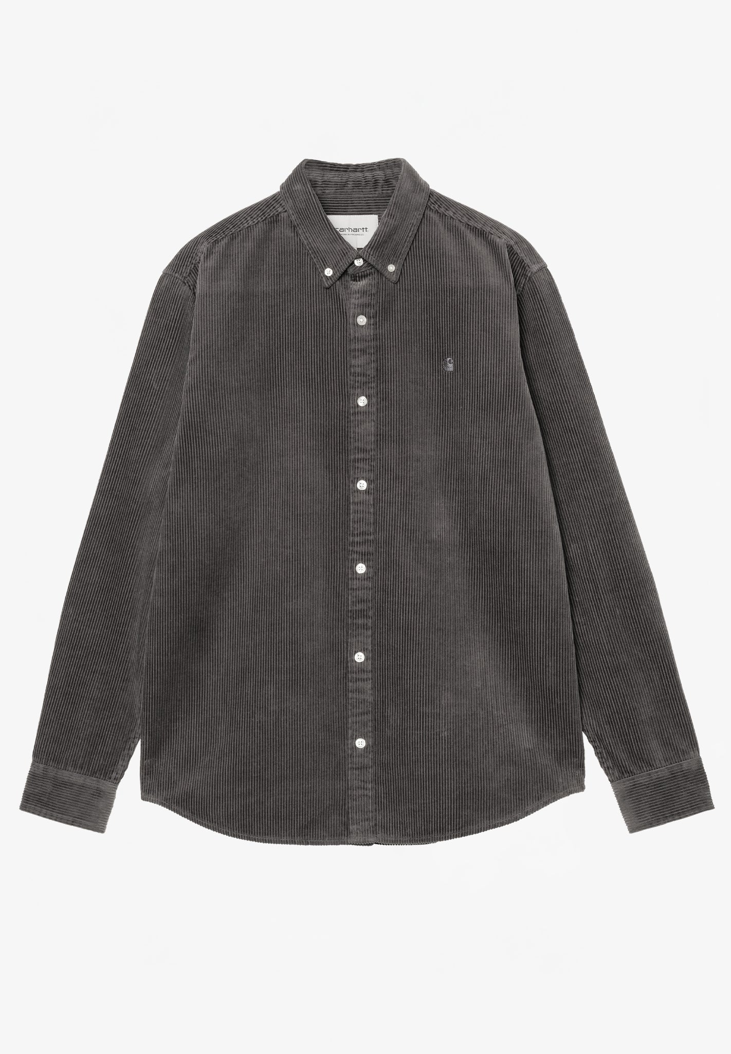 CARHARTT WIP - L/S Madison Cord Shirt - Graphite Graphite - BACKYARD