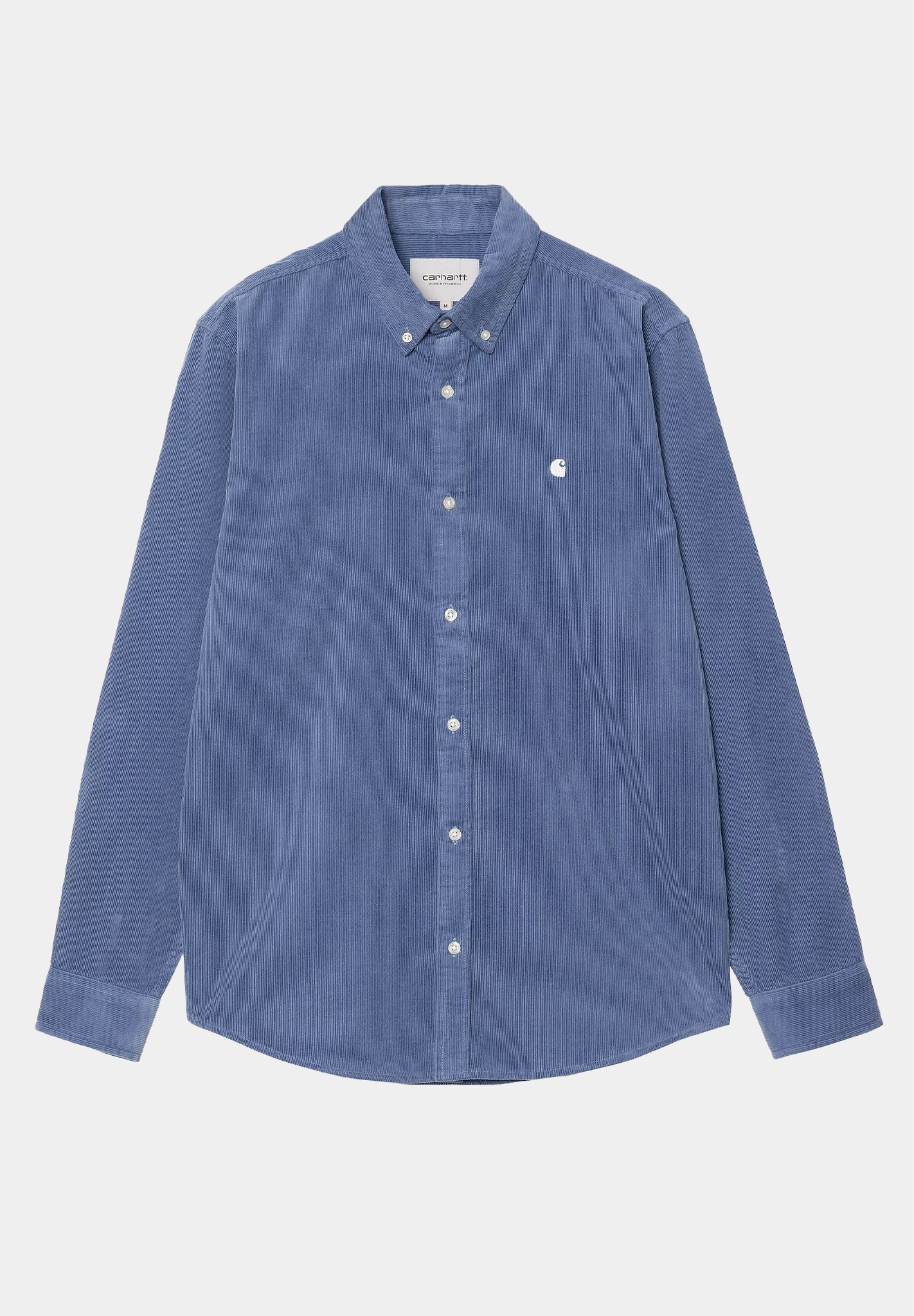CARHARTT WIP - L/S Madison Fine Cord Shirt - Blue Iris Wax - BACKYARD