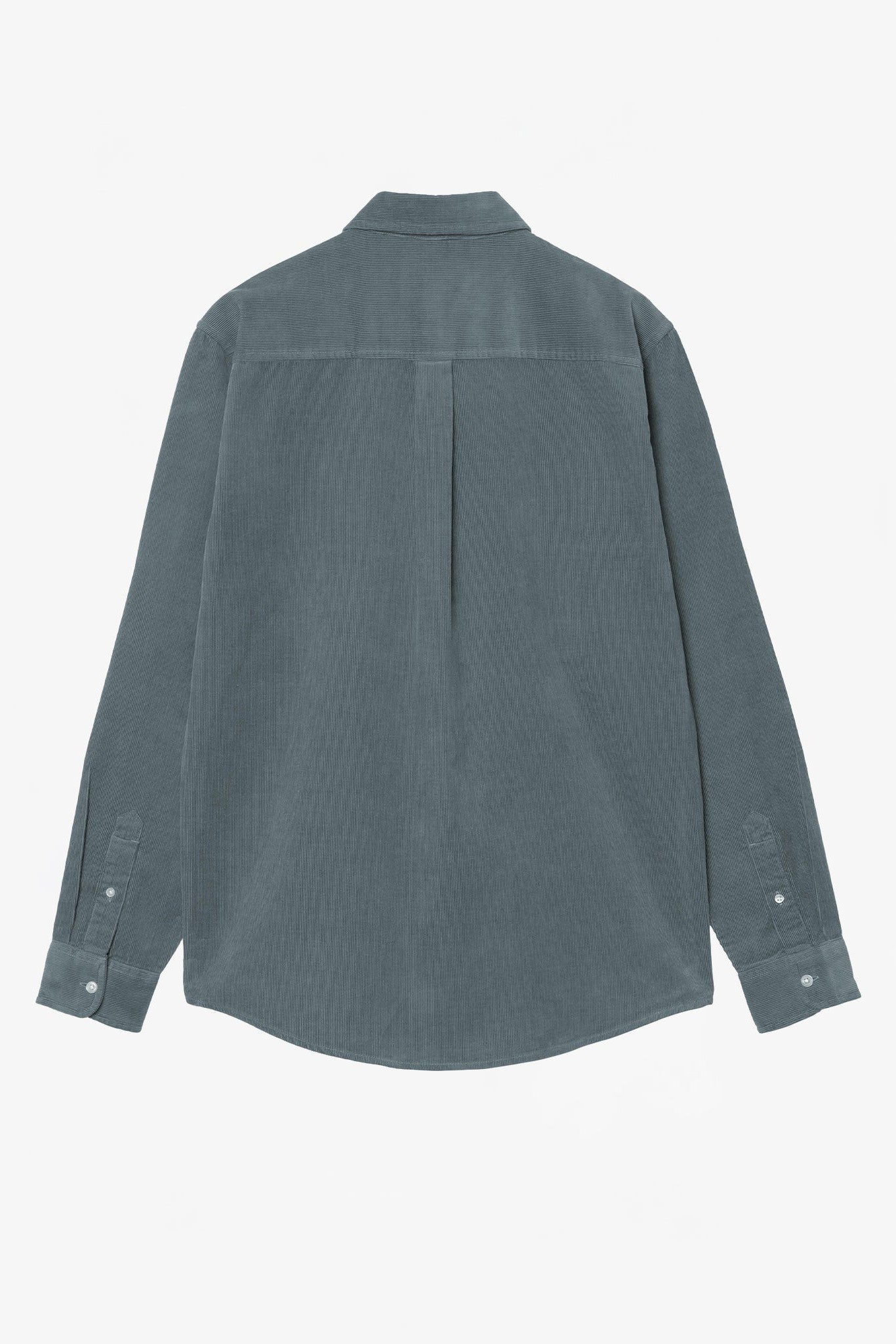 CARHARTT WIP - L/S Madison Fine Cord Shirt - Cozy Blue Wax - BACKYARD