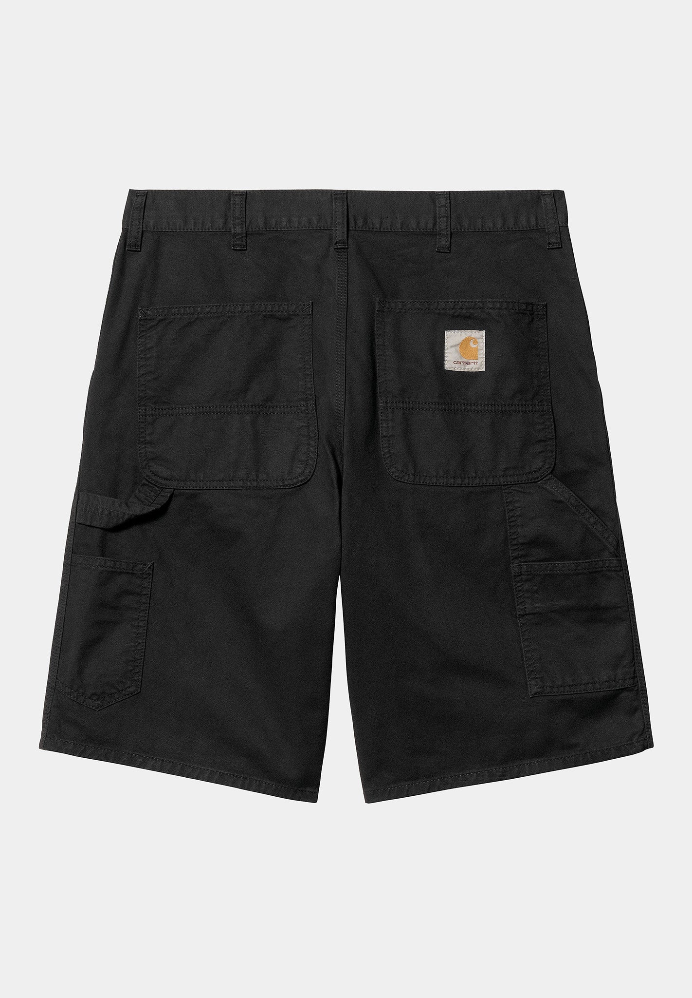 CARHARTT WIP - Single Knee Short - Black Garment Dyed - BACKYARD