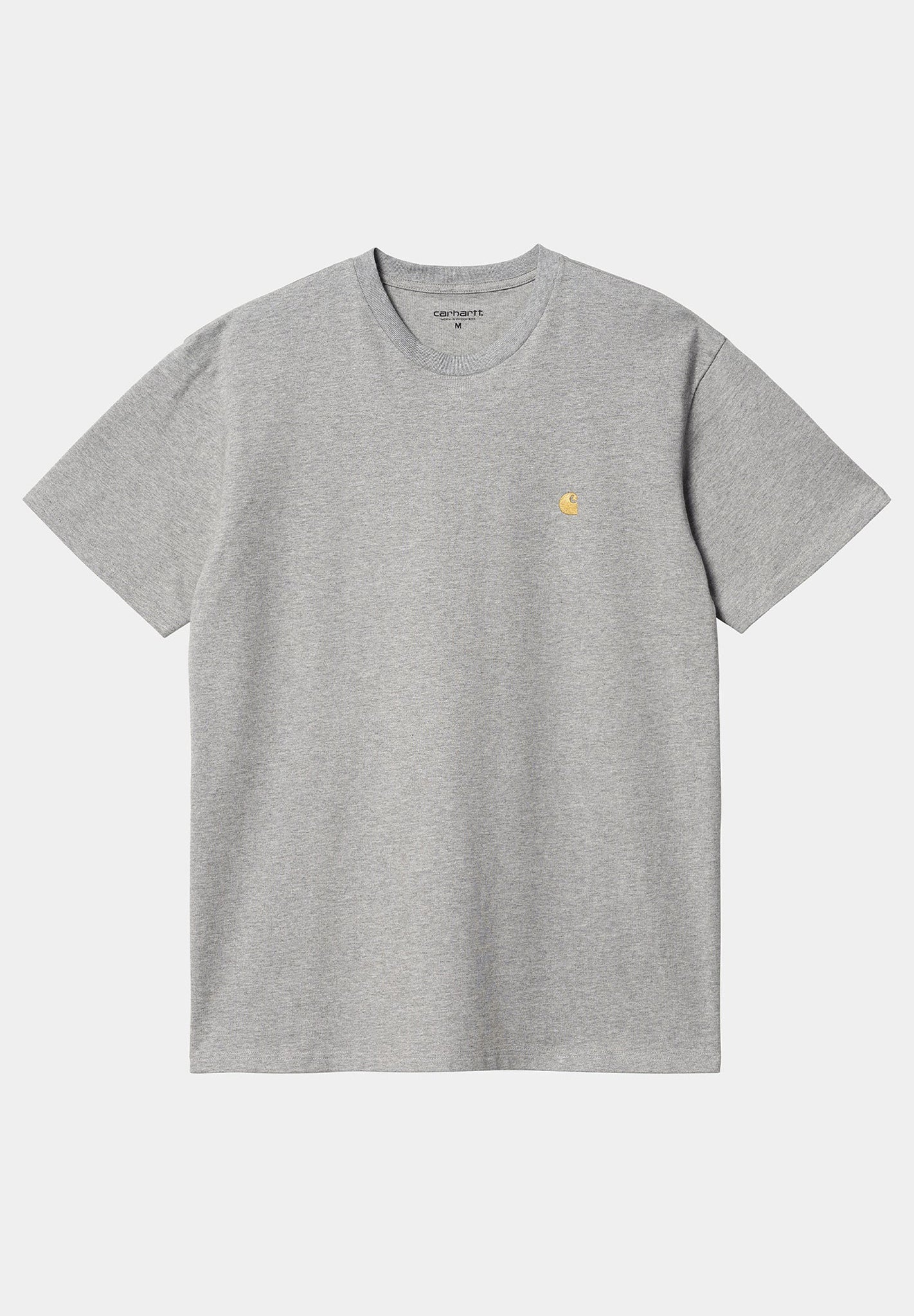 CARHARTT WIP - S/S Chase T-Shirt - Grey Heather Gold - BACKYARD