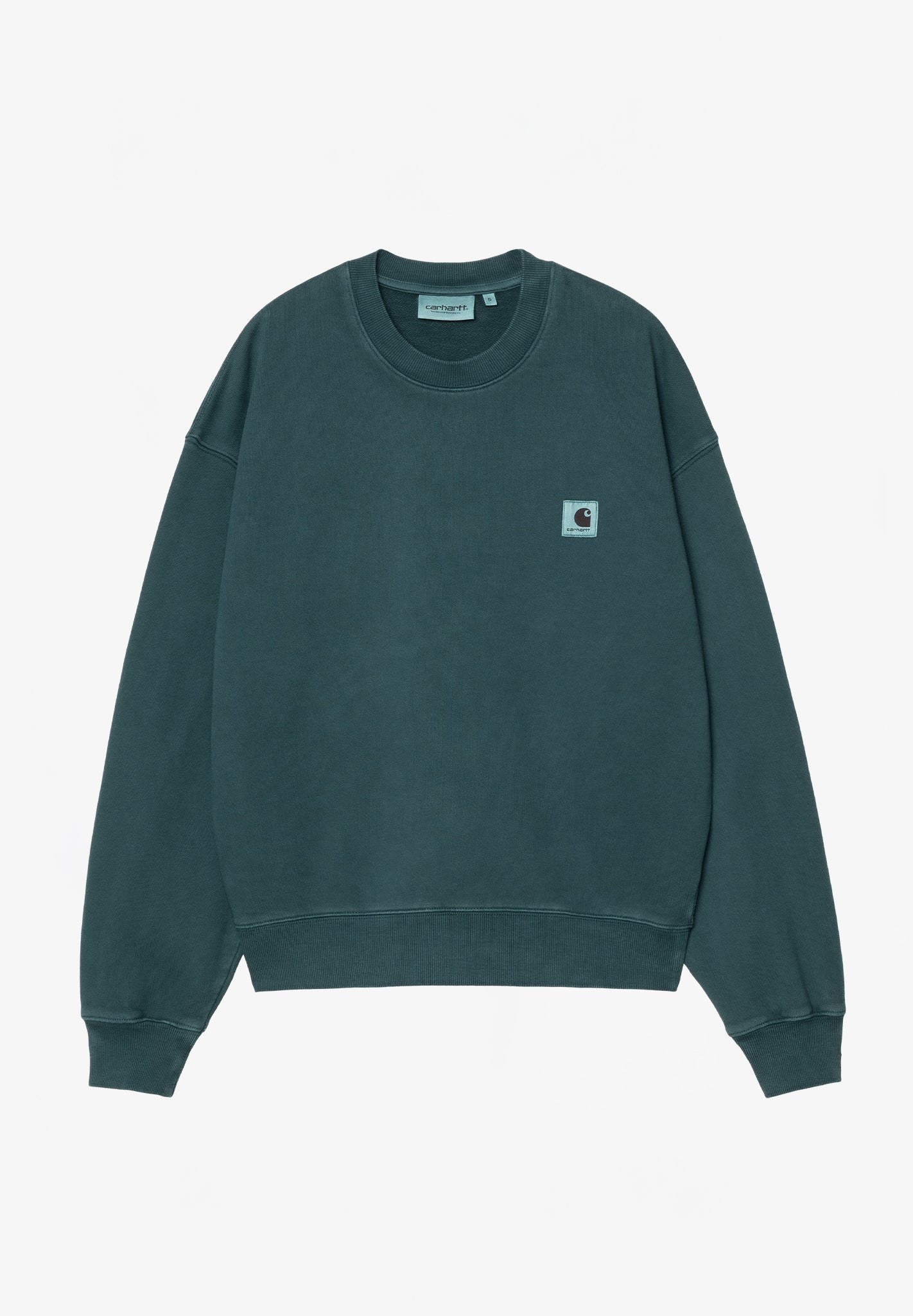 CARHARTT WIP - W' Nelson Sweat - Deep Lagoon Garment Dyed - BACKYARD