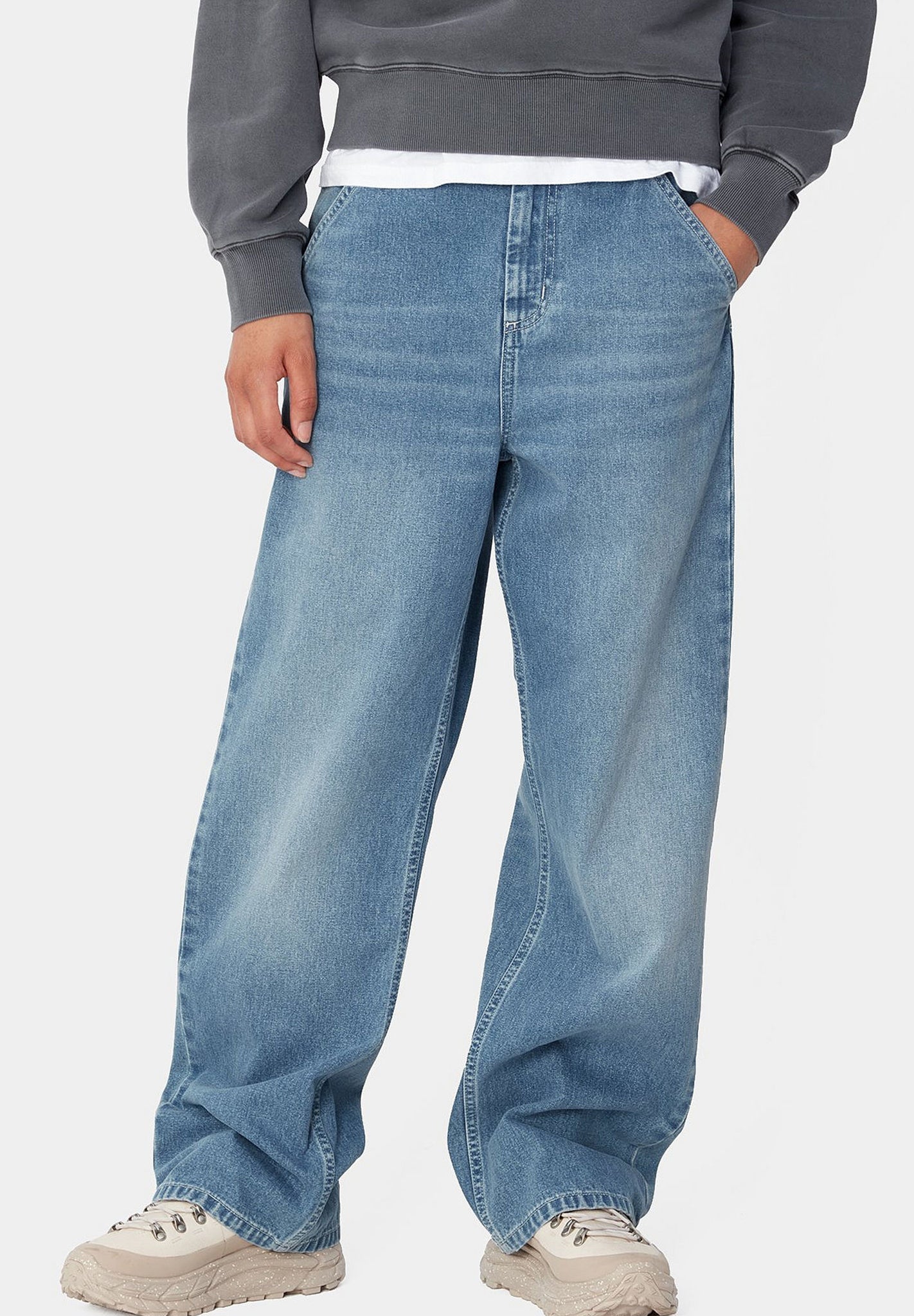 CARHARTT WIP - W' Simple Pant - Blue Light True Washed - BACKYARD