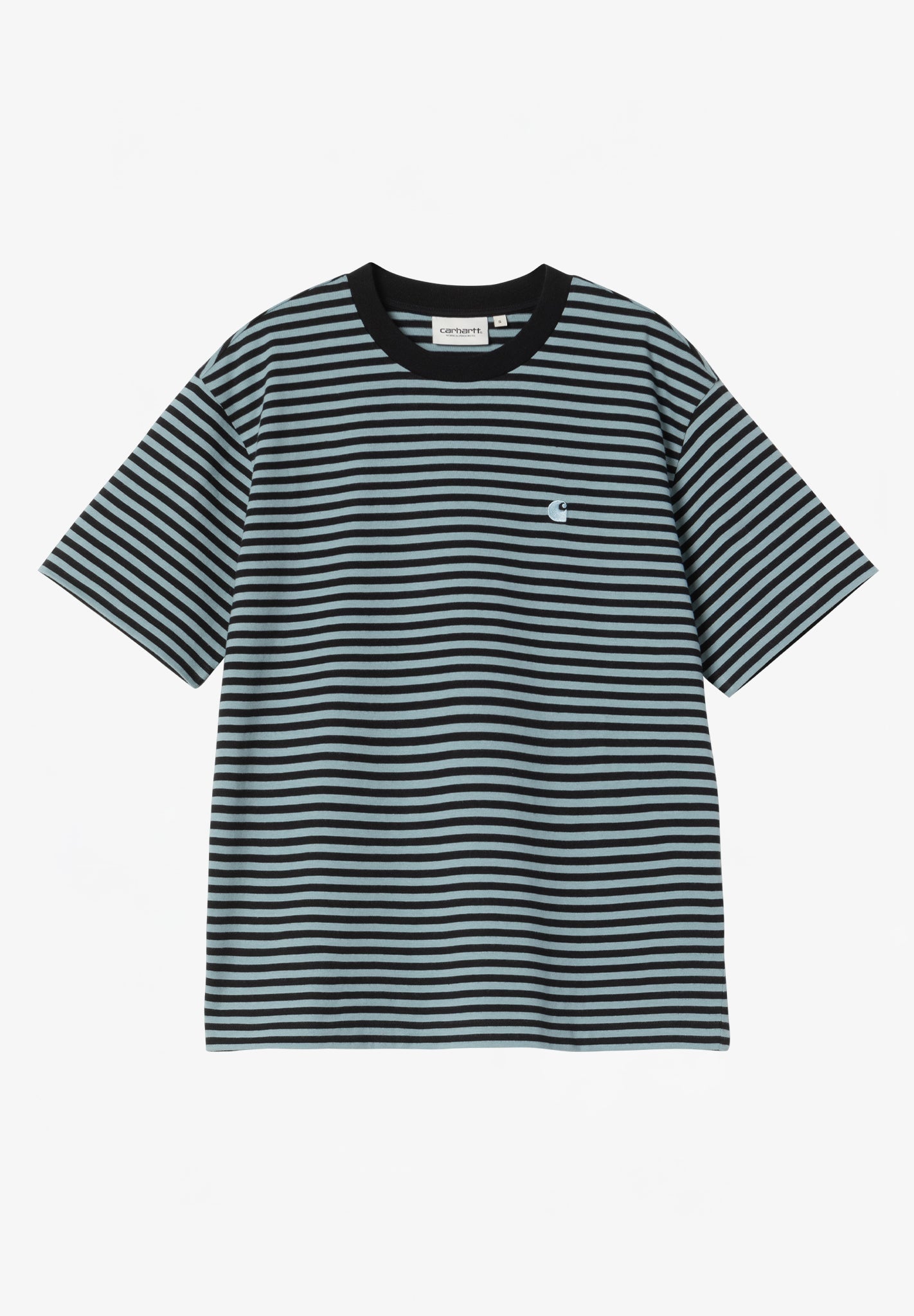 CARHARTT WIP - W' S/S Verner T-Shirt - Verner Stripe Black Citadel - BACKYARD