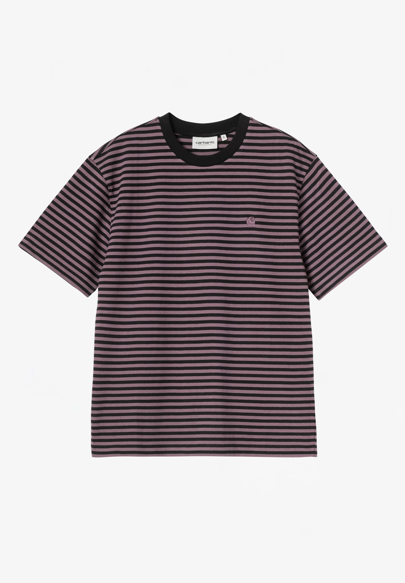 CARHARTT WIP - W' S/S Verner T-Shirt - Verner Stripe Black Phlox - BACKYARD