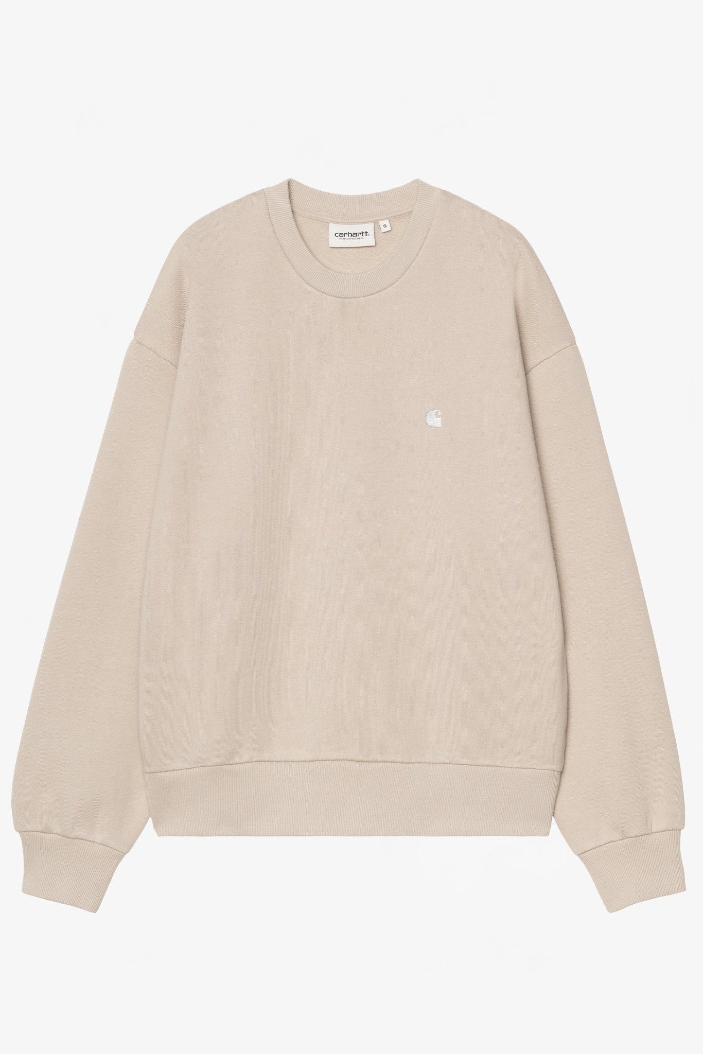 CARHARTT WIP - Women W' Casey Sweatshirt - Fleur De Sel Silver - BACKYARD