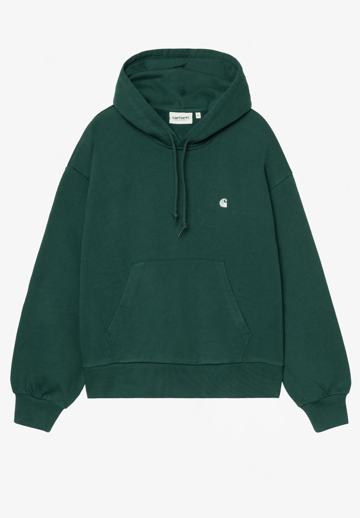 CARHARTT WIP - Women W' Hooded Casey Sweatshirt - Dark Fir Silver - BACKYARD