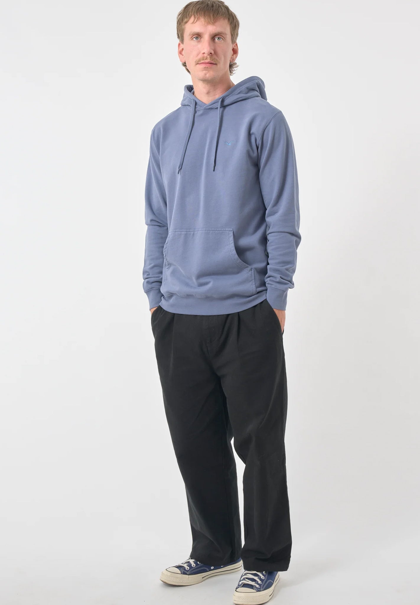 CLEPTOMANICX - Ligull Regular Hooded - Nightshadow Blue - BACKYARD